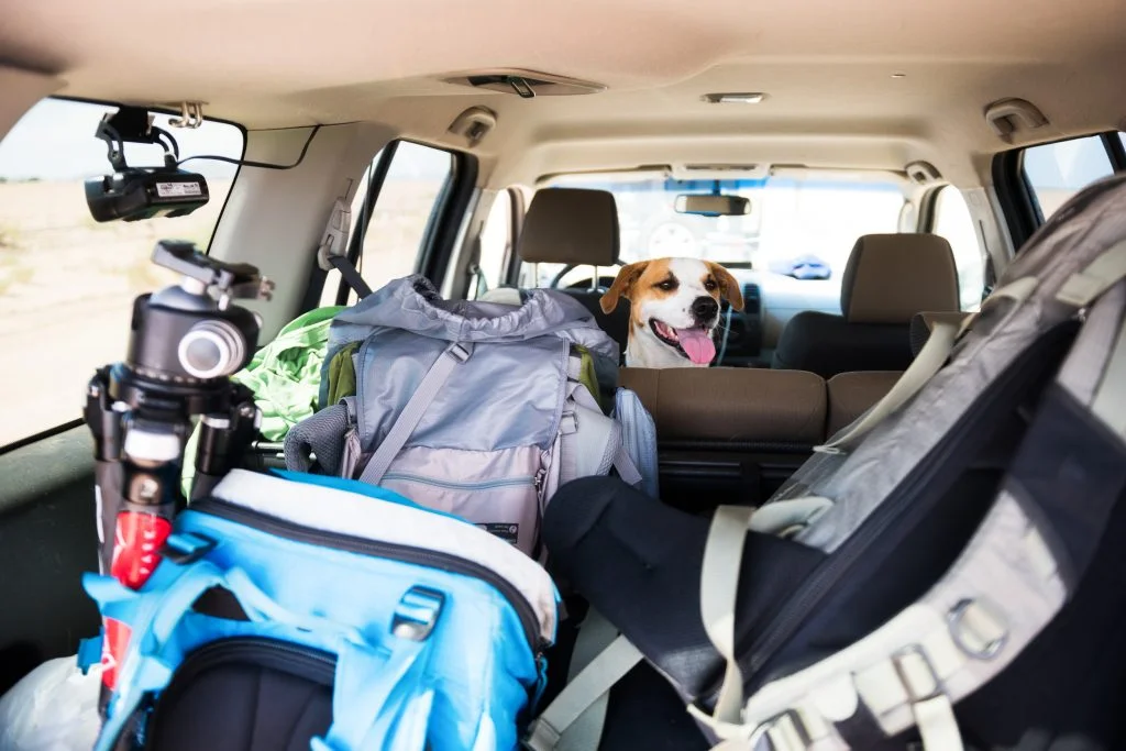 After a quick breakfast and a look at weather models, the car is packed up with gear and it's time to hit the road.
