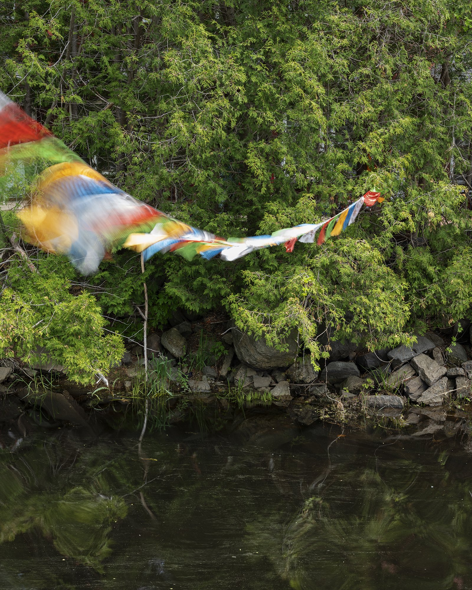 Prayer Flags. Plattsburgh, NY. Inkjet Print. 2019. 