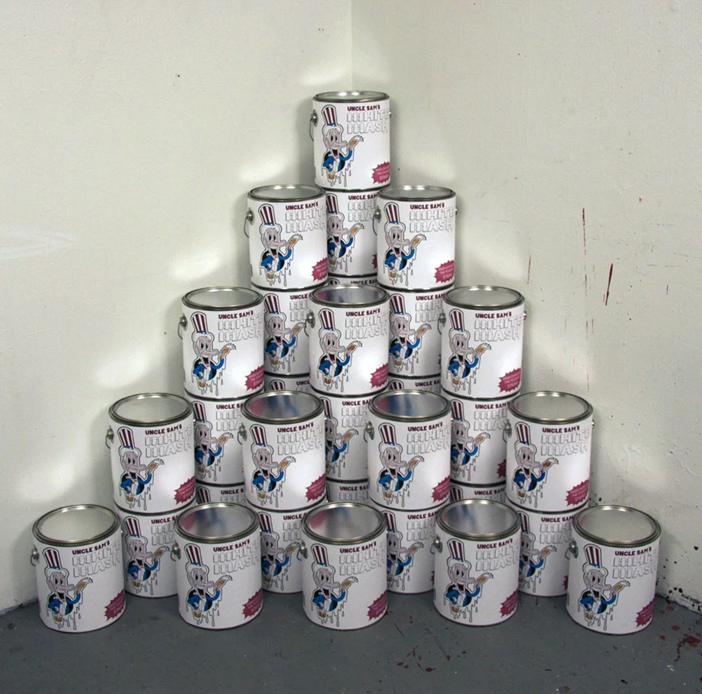 Uncle Sam’s White Wash 24 paint cans