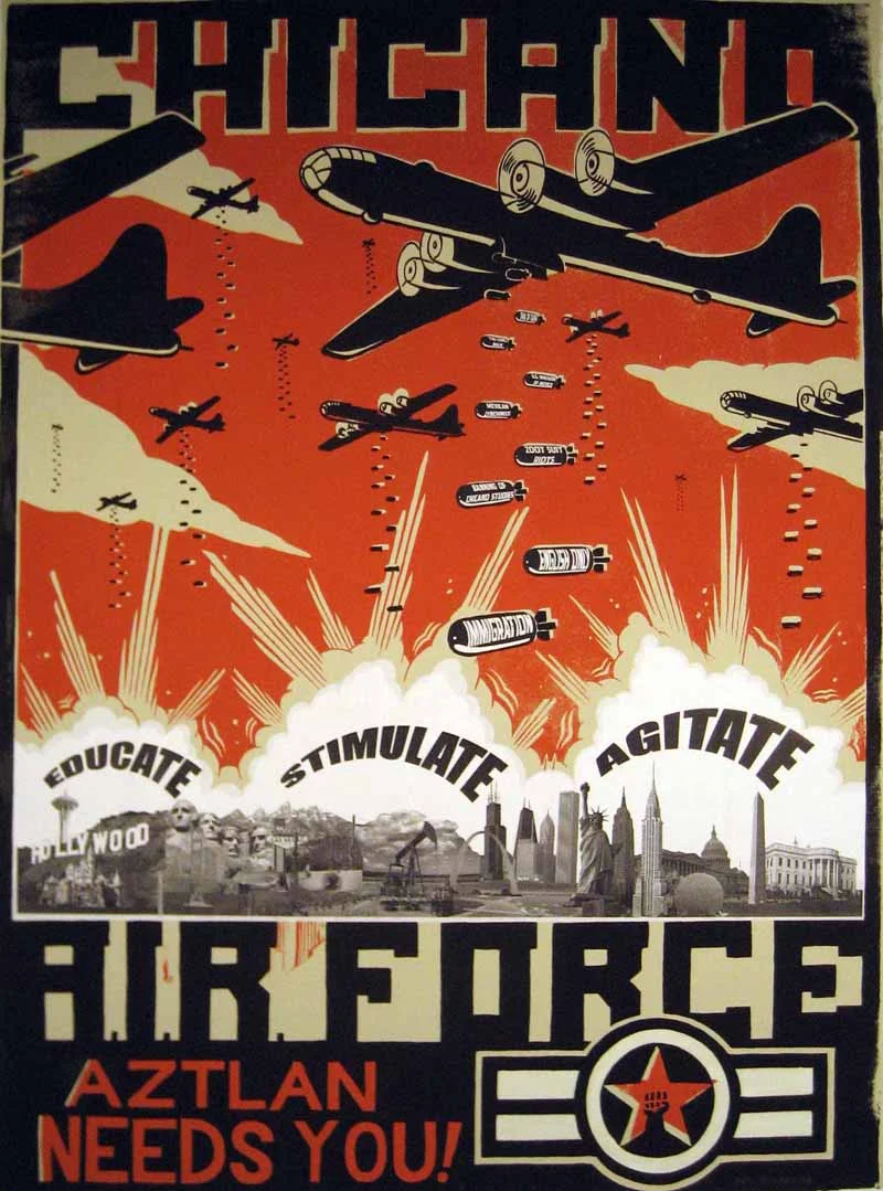 Chicano A.I.R. Force #2Silkscreen, 22"x30”