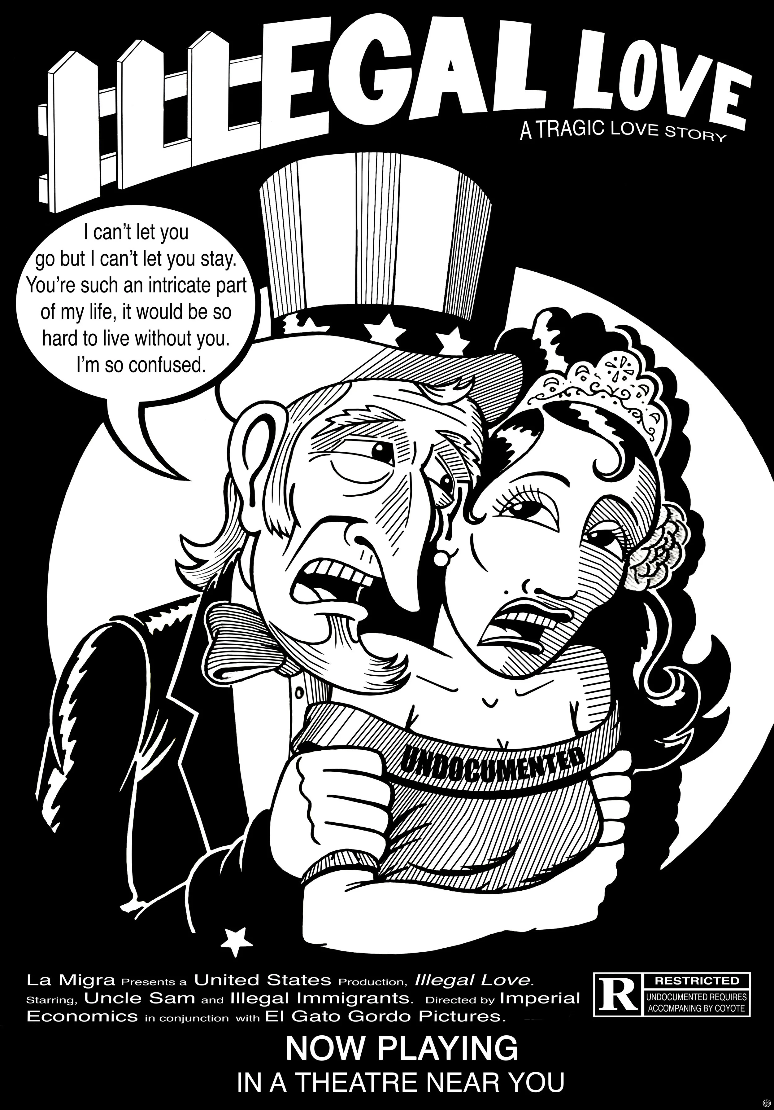 Illegal LoveOffset press, 17"x11" Printed at Salsedo Press