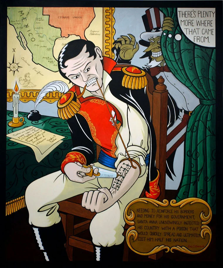 How the West Was Juan Acrylic on canvas 6x5ft