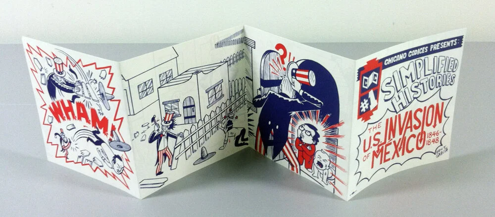 Simplified Histories #1 (The U.S. Invasion of Mexico)Codex offset, 23” x 5.75” Printed at Salsedo Press