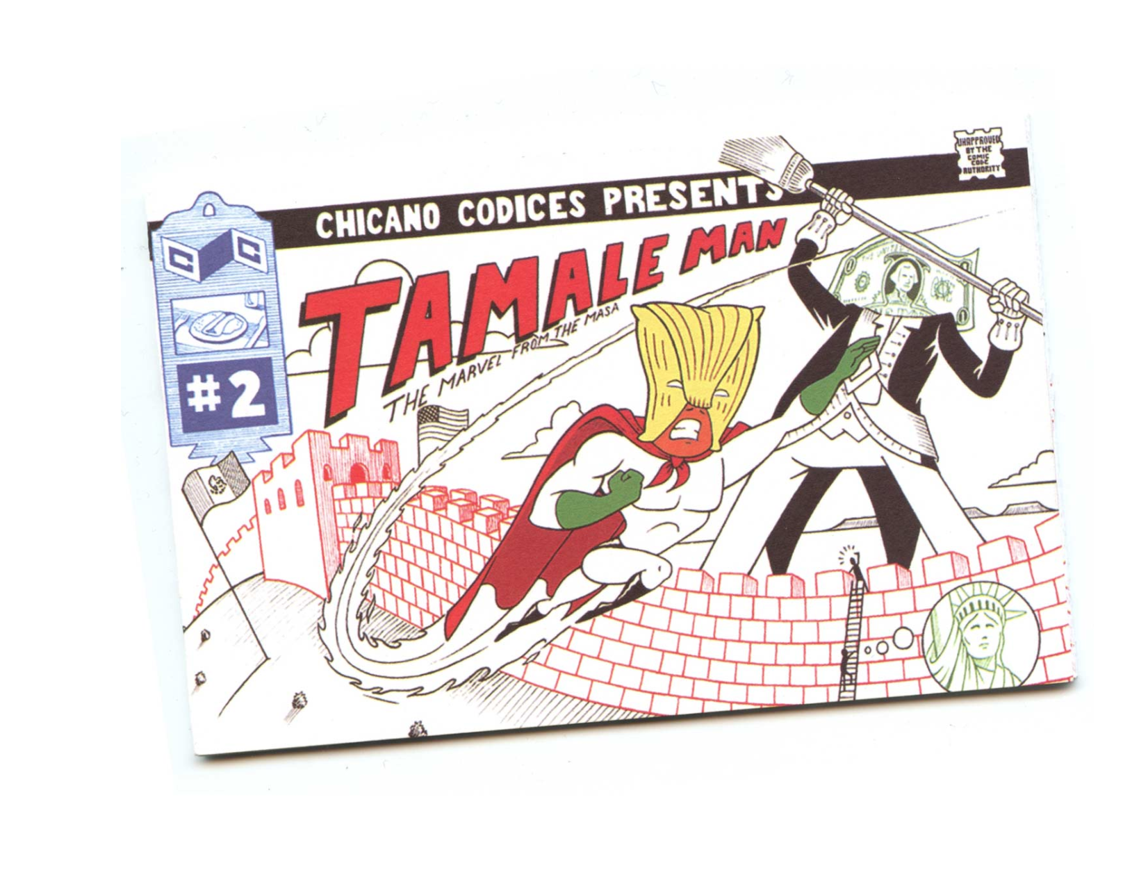 Tamale Man #2Codex offset 38” x 3” Printed at Salsedo Press