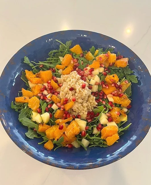 Seasonal Fall Salad with Miso-Maple Butternut Squash