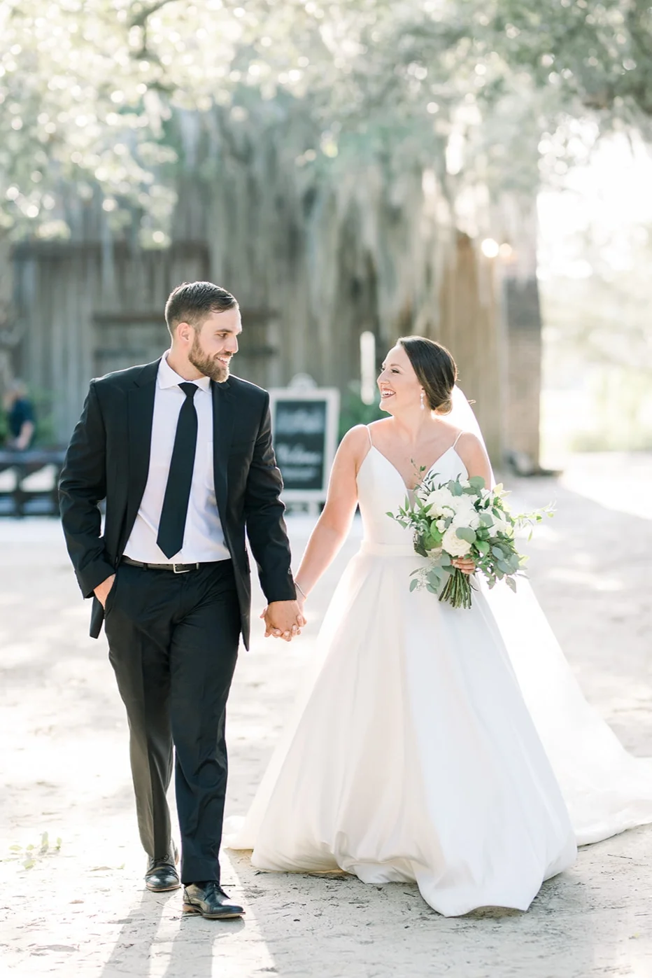 Brittany & Kyle at Boone Hall Plantation on July 20th, 2019. Photo by Audrey Rose Photography