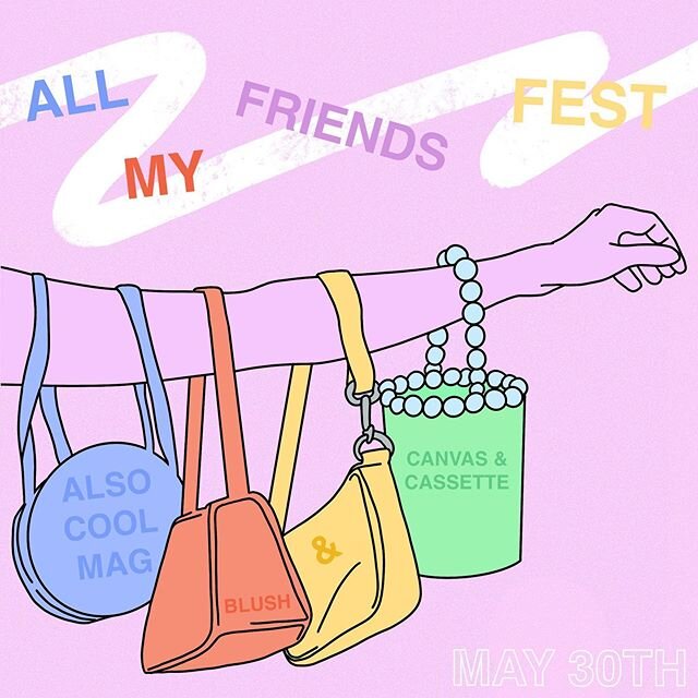 Second visual for All My Friends Fest 💚 MAY 30th! Get yr &ldquo;tickets&rdquo; by donating to the GoFundMe, you&rsquo;ll support the artists &amp; mags 💕
*
*
*
#flloralart #nycmagazine #independentartist #independentpress #indiemagazine #indiemag #