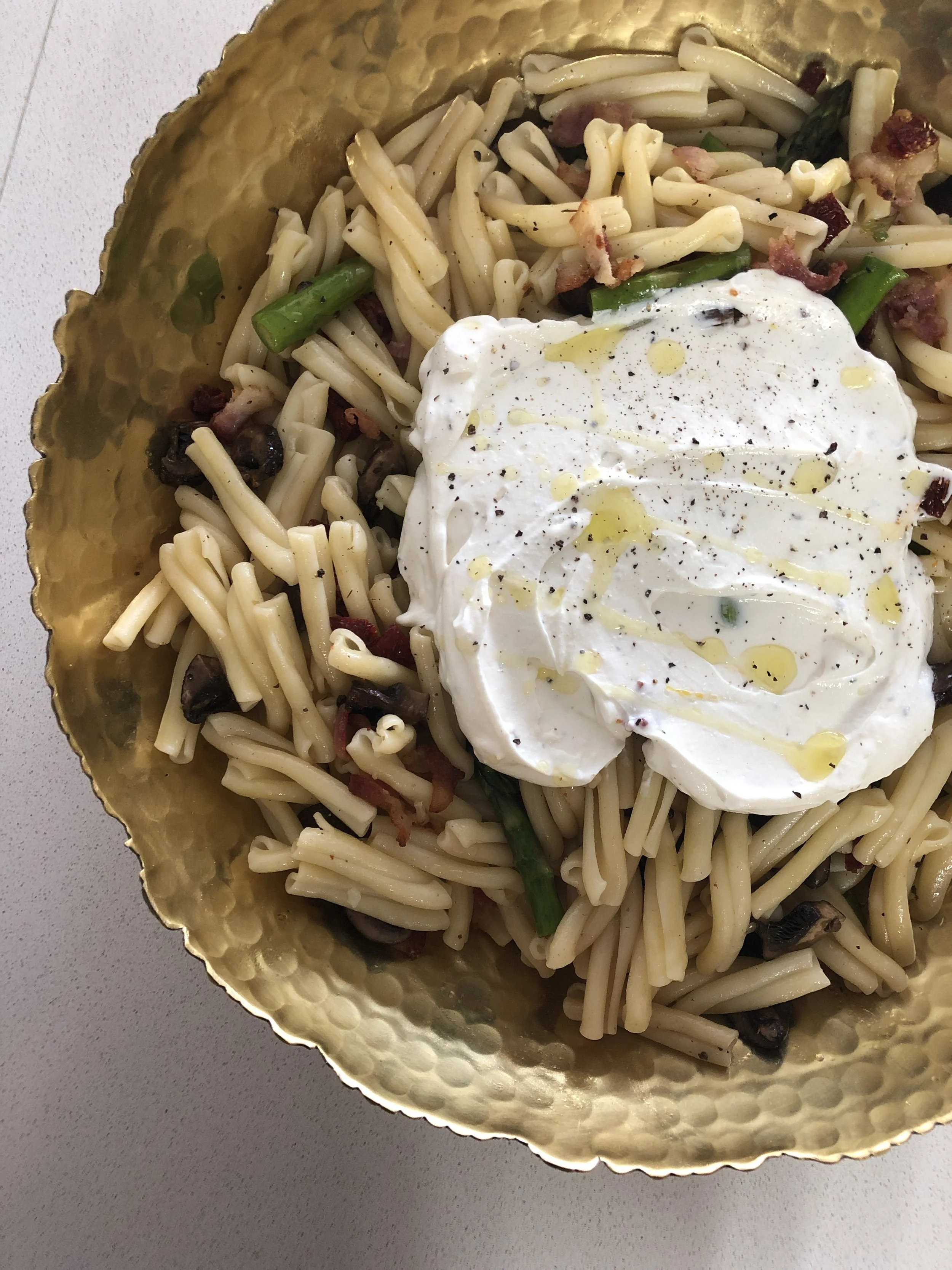 Spring pasta salad