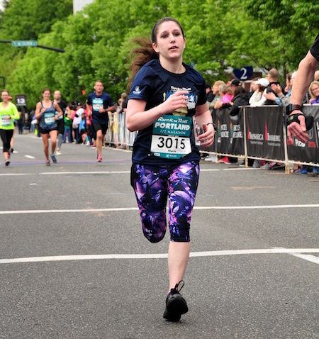 I was poorly trained for my first half-marathon and learned a LOT. That pace is also now my marathon goal pace.