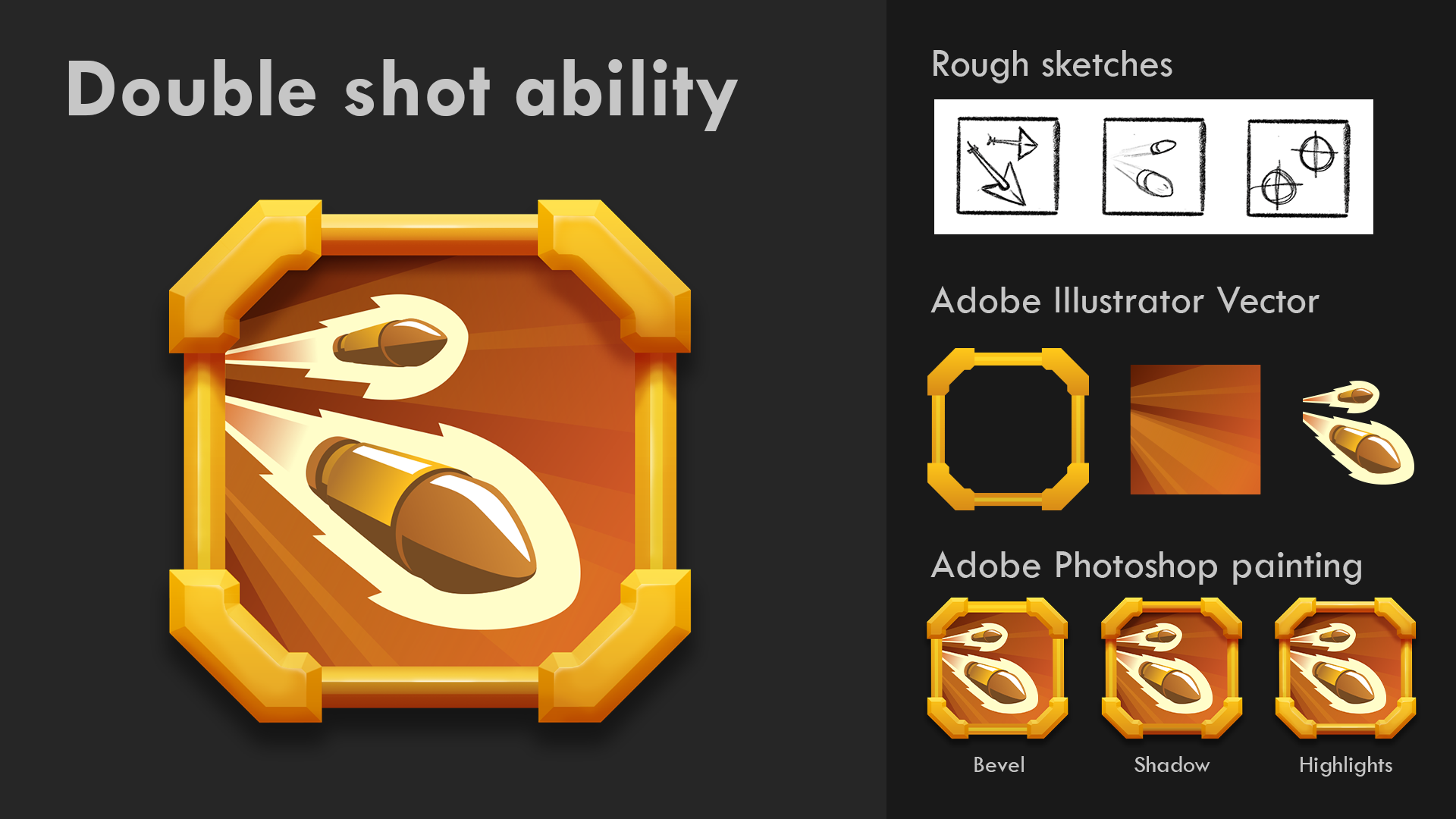 Double shot icon example