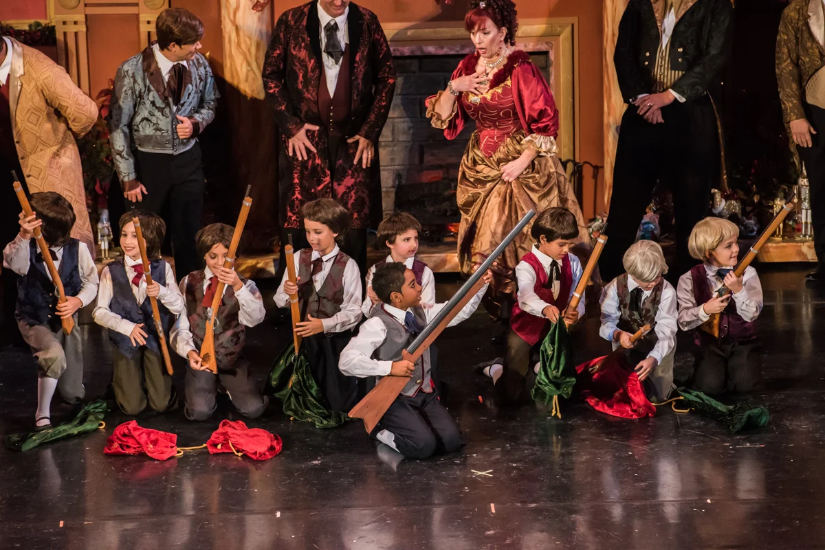 Joaquyn McCowan (middle upfront) portrays Fritz in The Nutcracker.