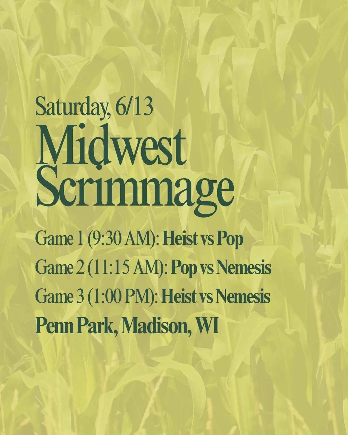 early season midwest scrim TOMORROW !! 🌽✨ #bestcoast
