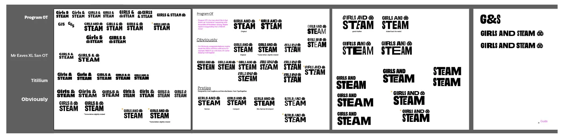   Logo iterations  