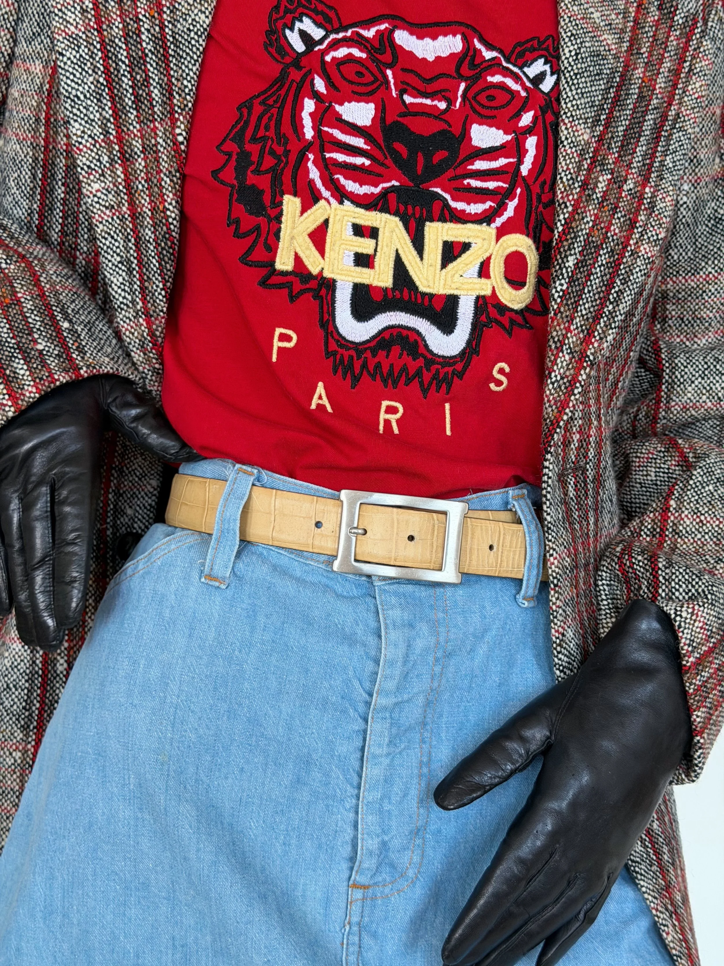 Vintage Abaco Paris Embossed Belt