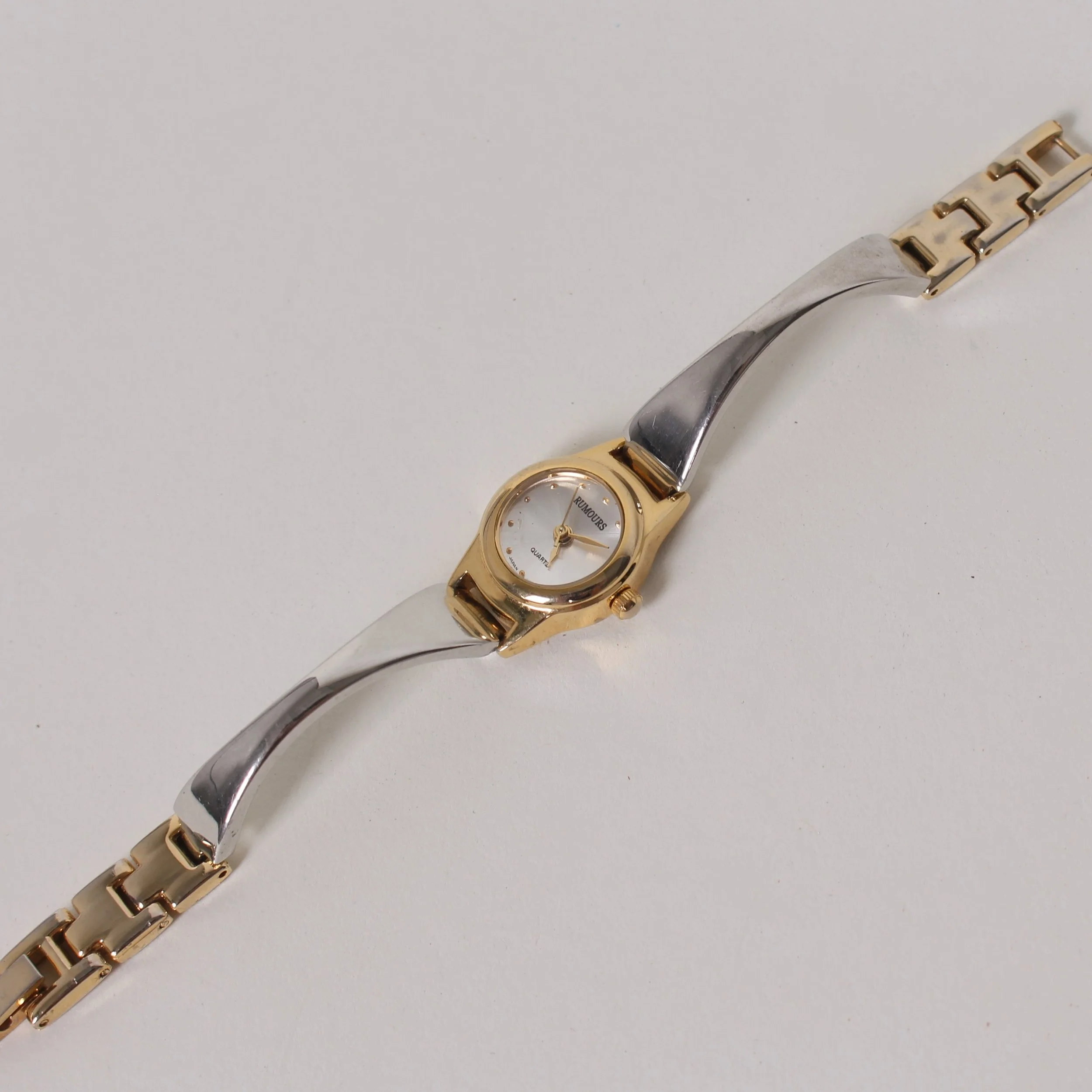 Vintage Sleek Two Tone Bracelet Watch