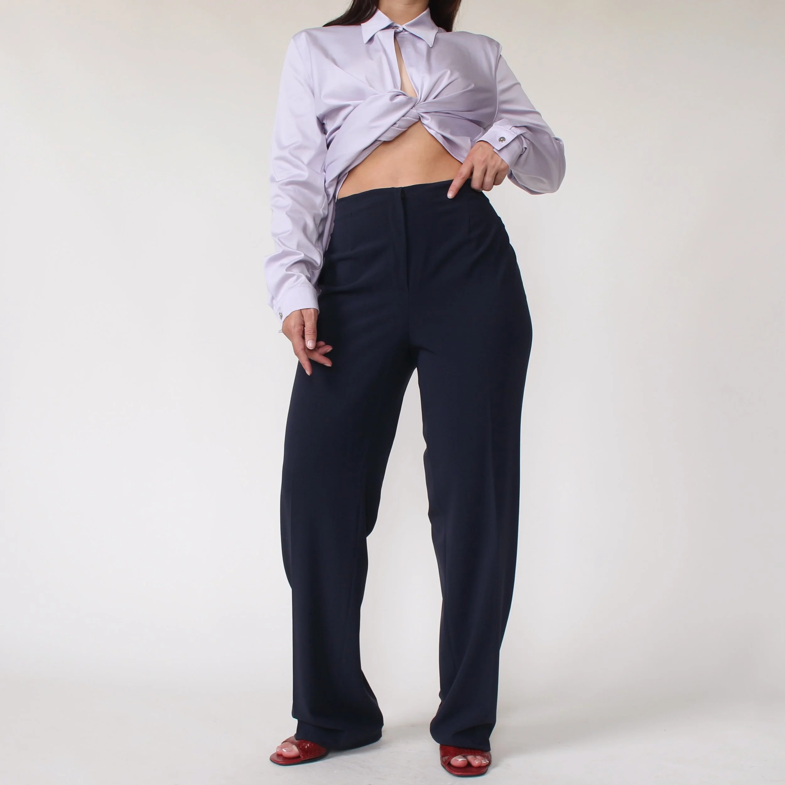 2000s Piazza Sempione Slate Trousers - W33