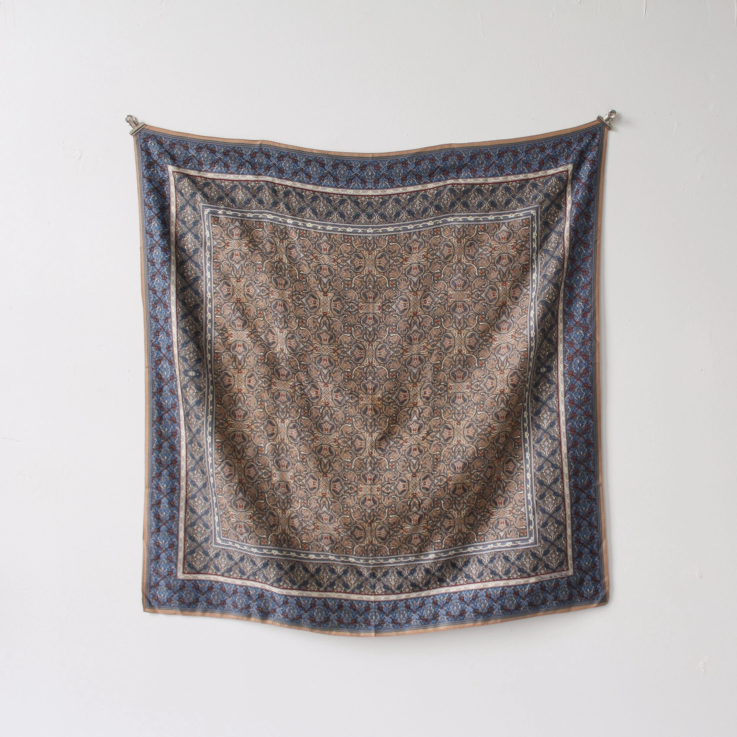 Vintage Oscar de la Renta Mosaic Silk Scarf