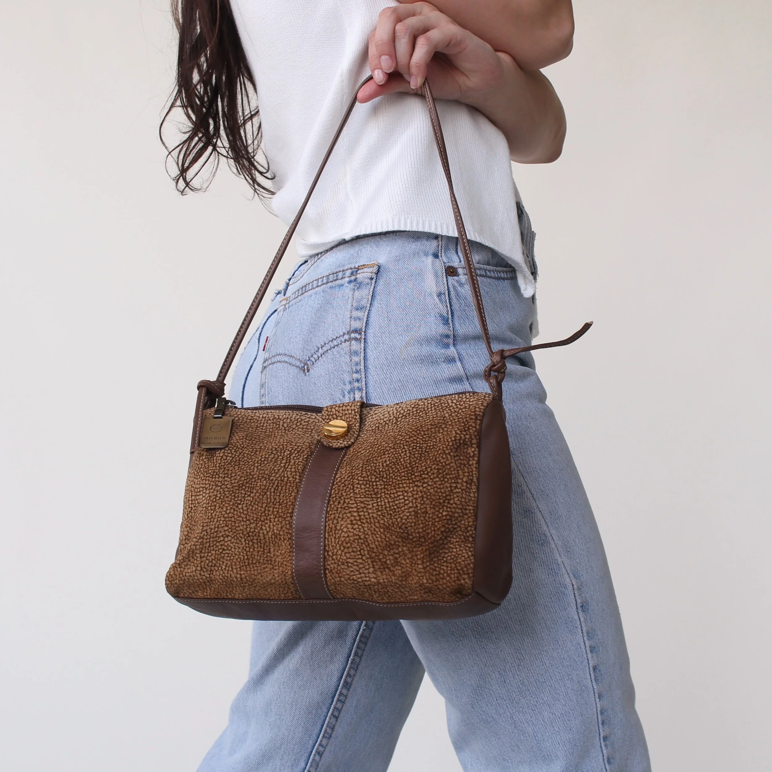 Vintage Borbonese by Redwall Suede Bag