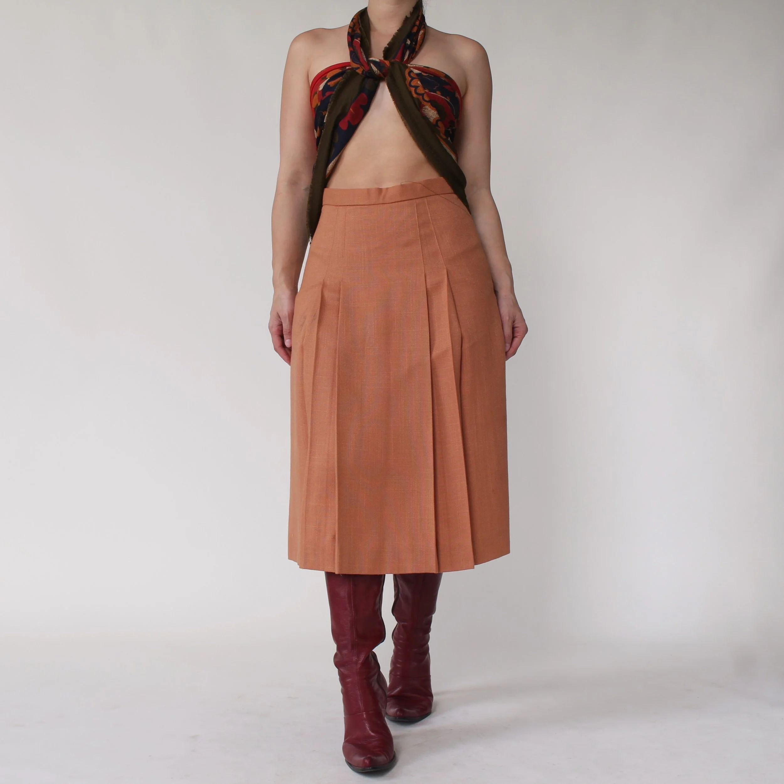 Vintage Marmalade Pleated Skirt - W27