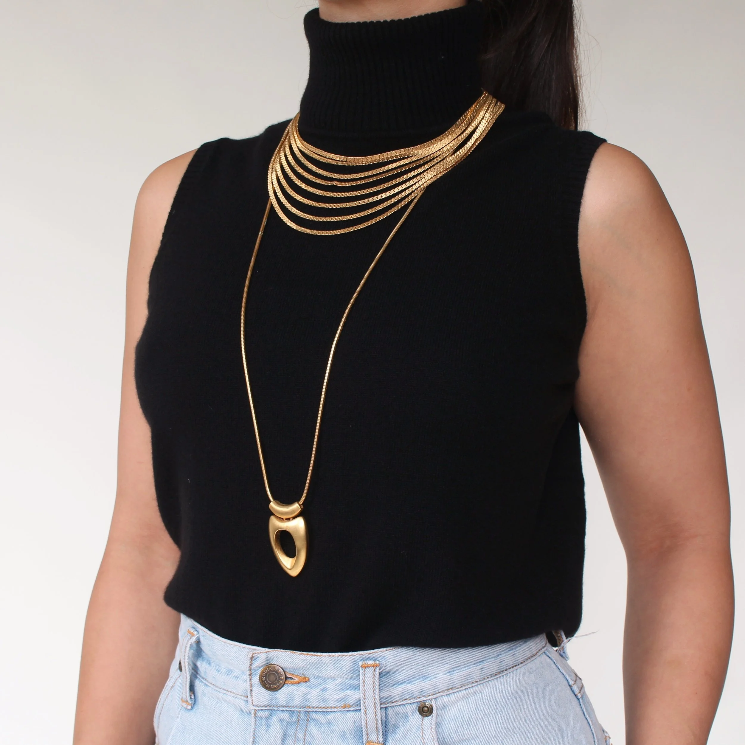 Vintage Modernist Pendant Necklace