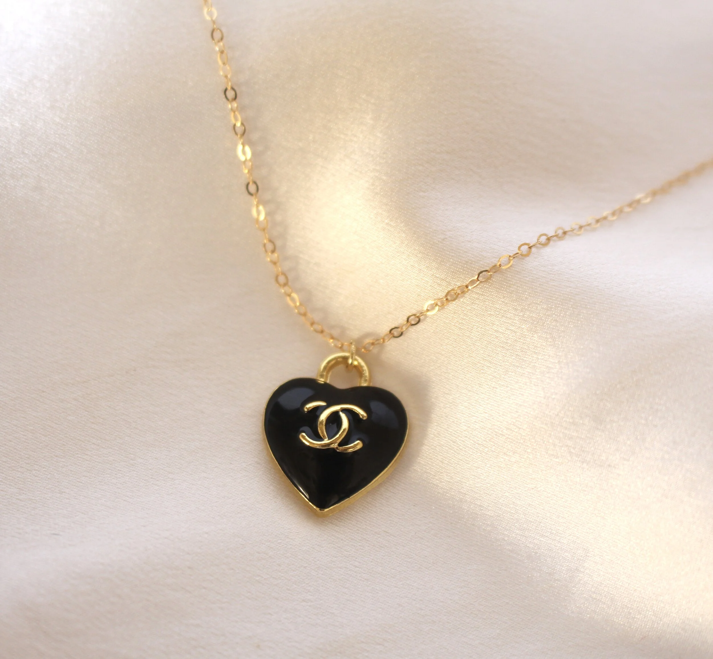 Reworked Chanel Heart Necklace — Wornable