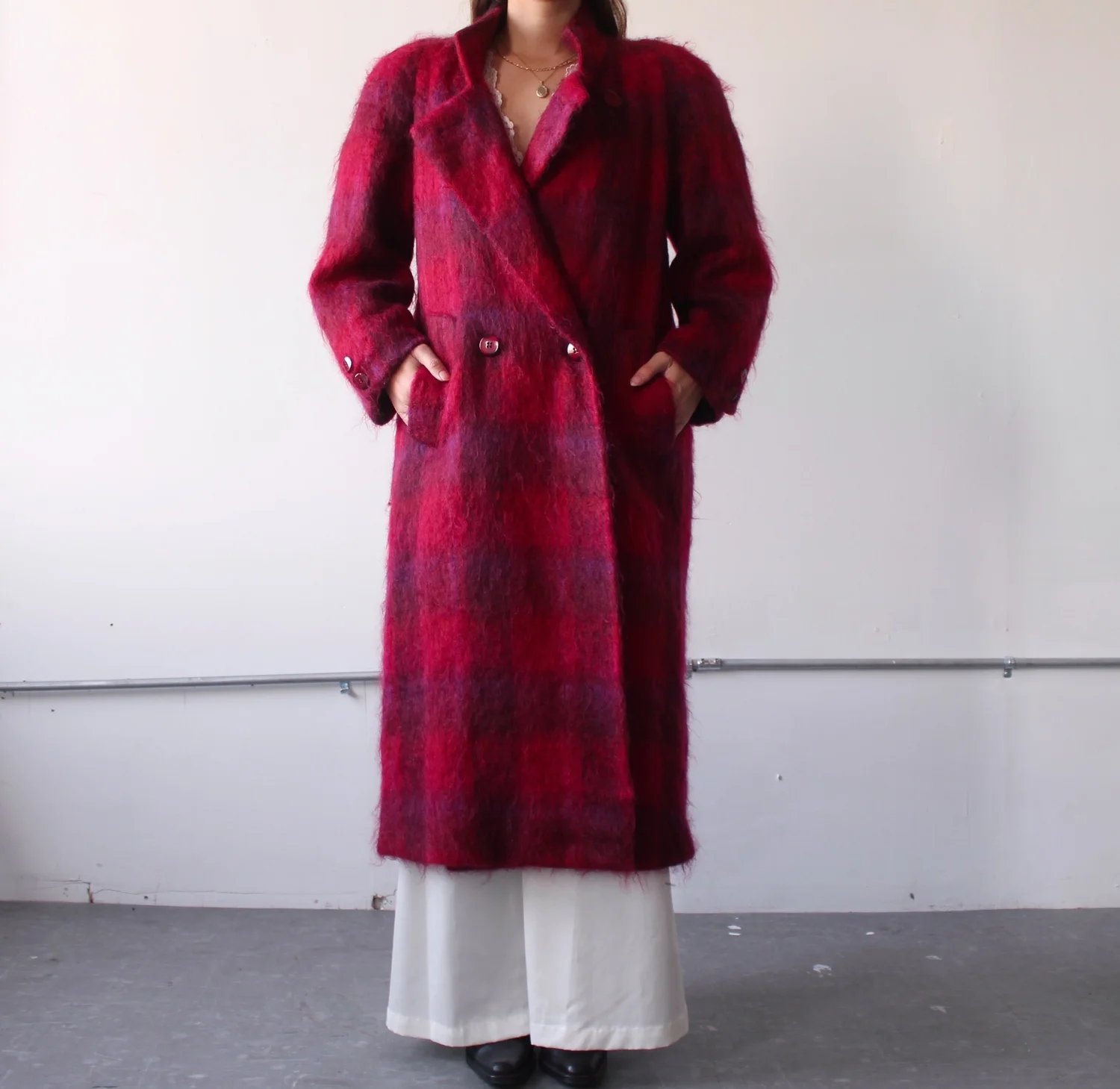 ジャケット・アウター DRESSLAVE mohair shaggy tailored coat 08sircus 2024 autumn winter collection Mohair shaggy duffel