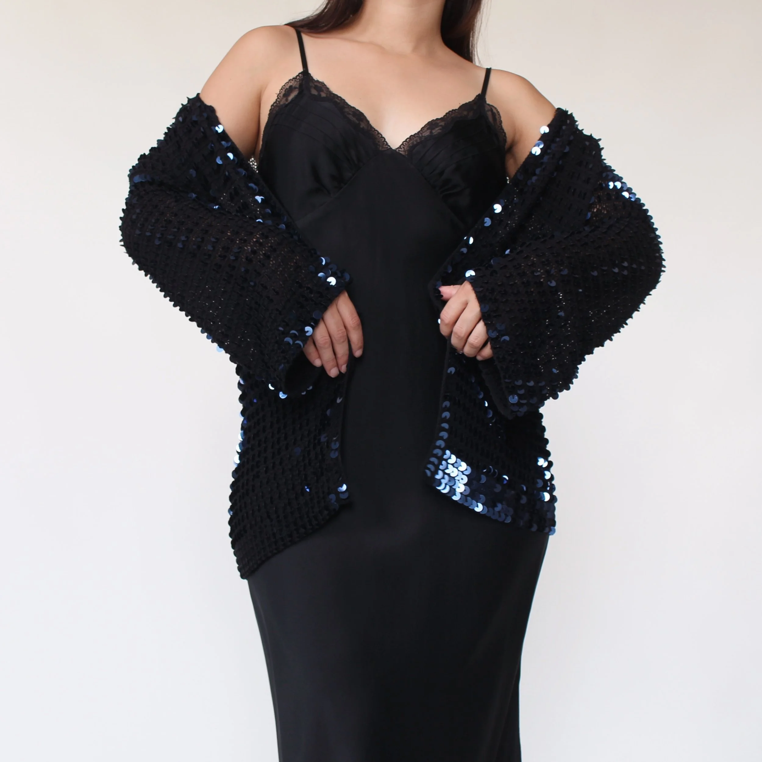 2000s Diane Von Furstenberg Pailette Cardigan