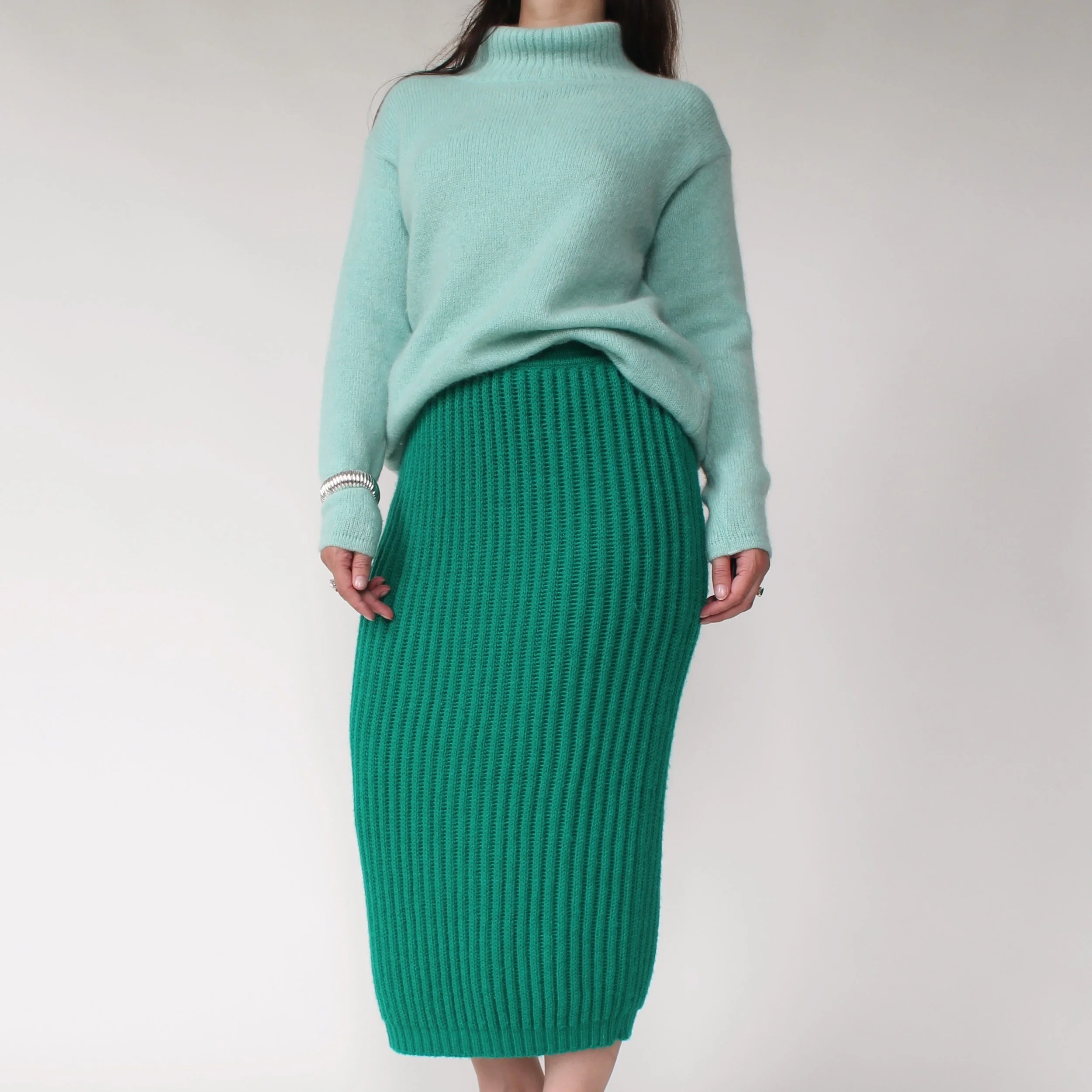 Vintage Benetton Aqua Mohair/Angora Sweater