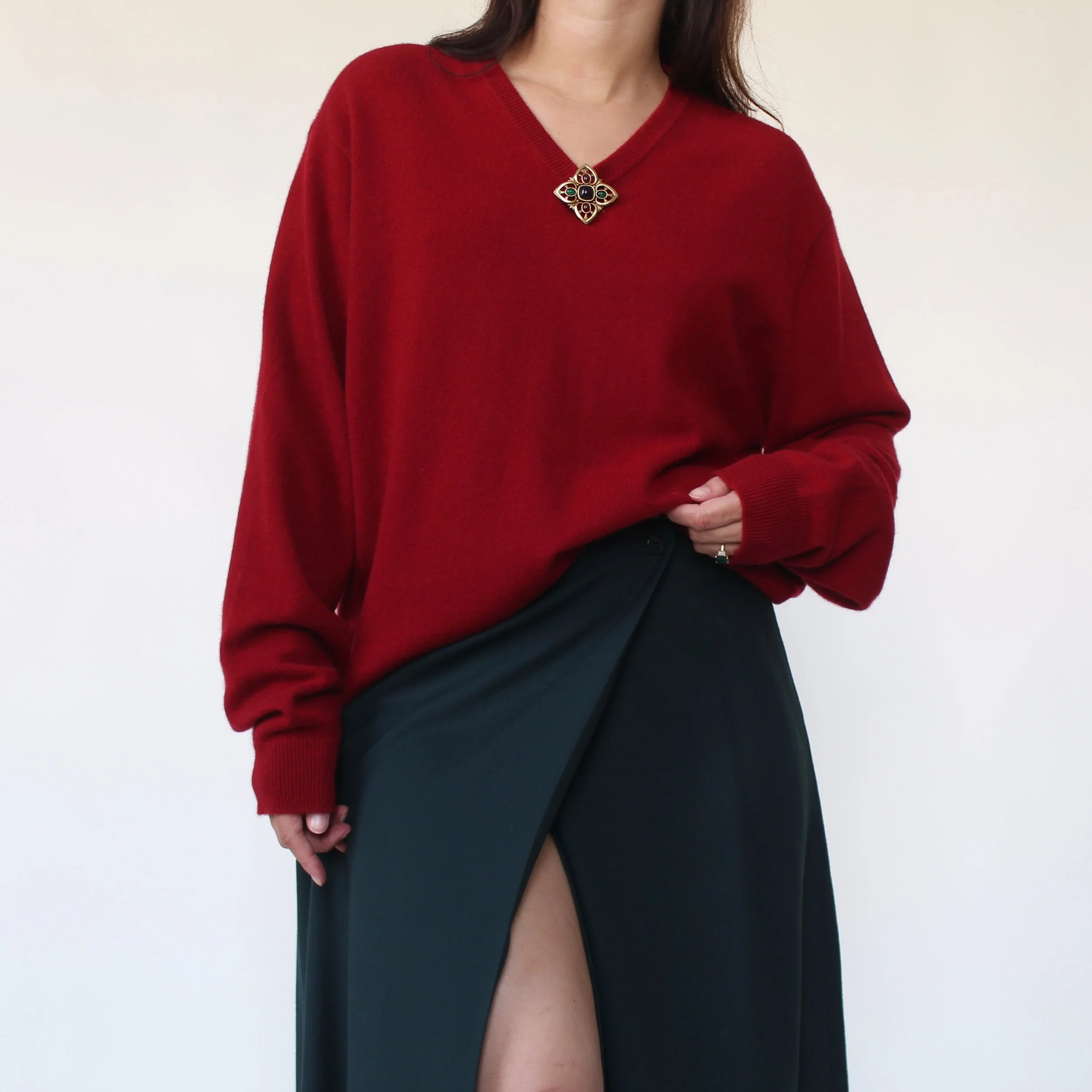 90s Soft Apple Cashmere Sweater