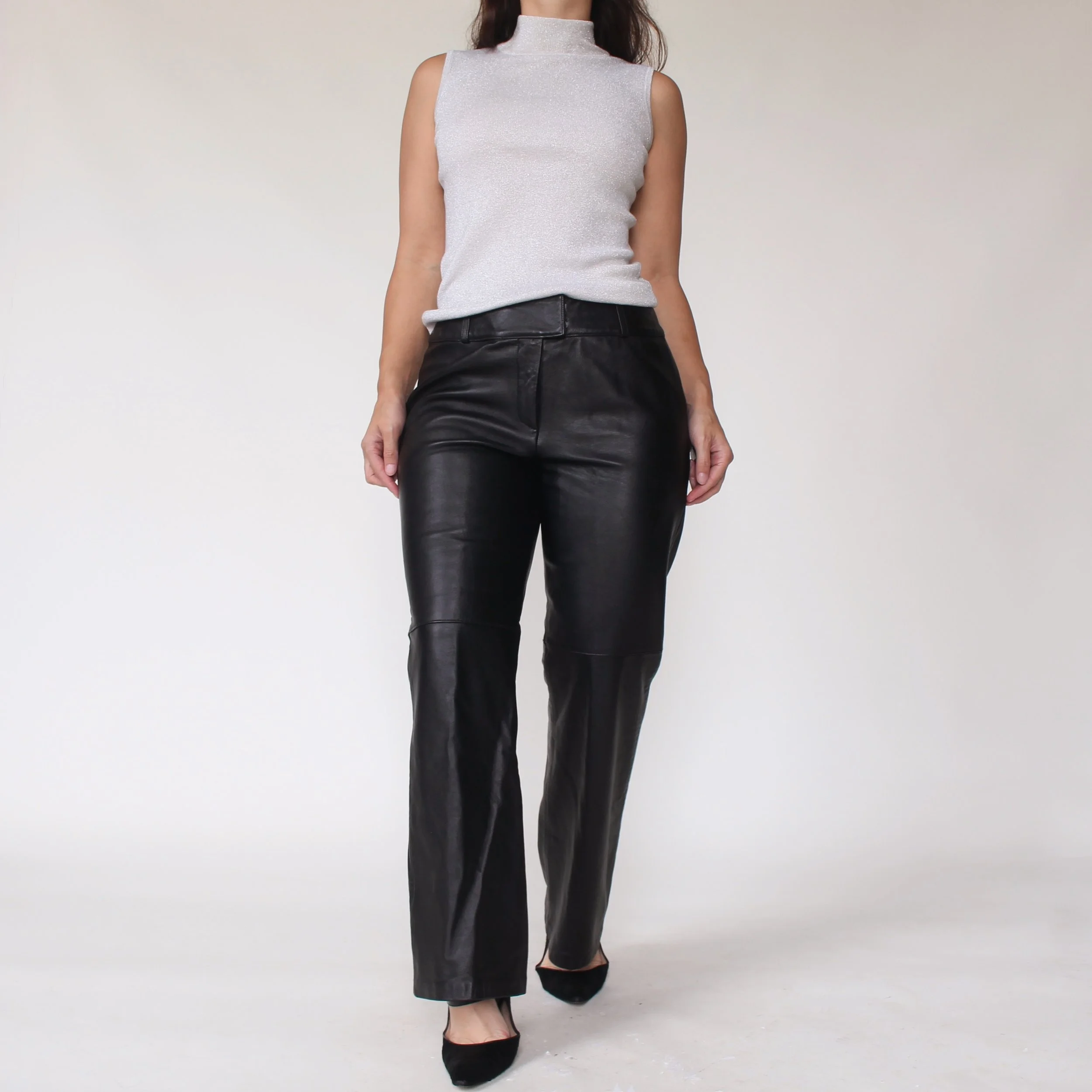 90s Soft Leather Pants - W30