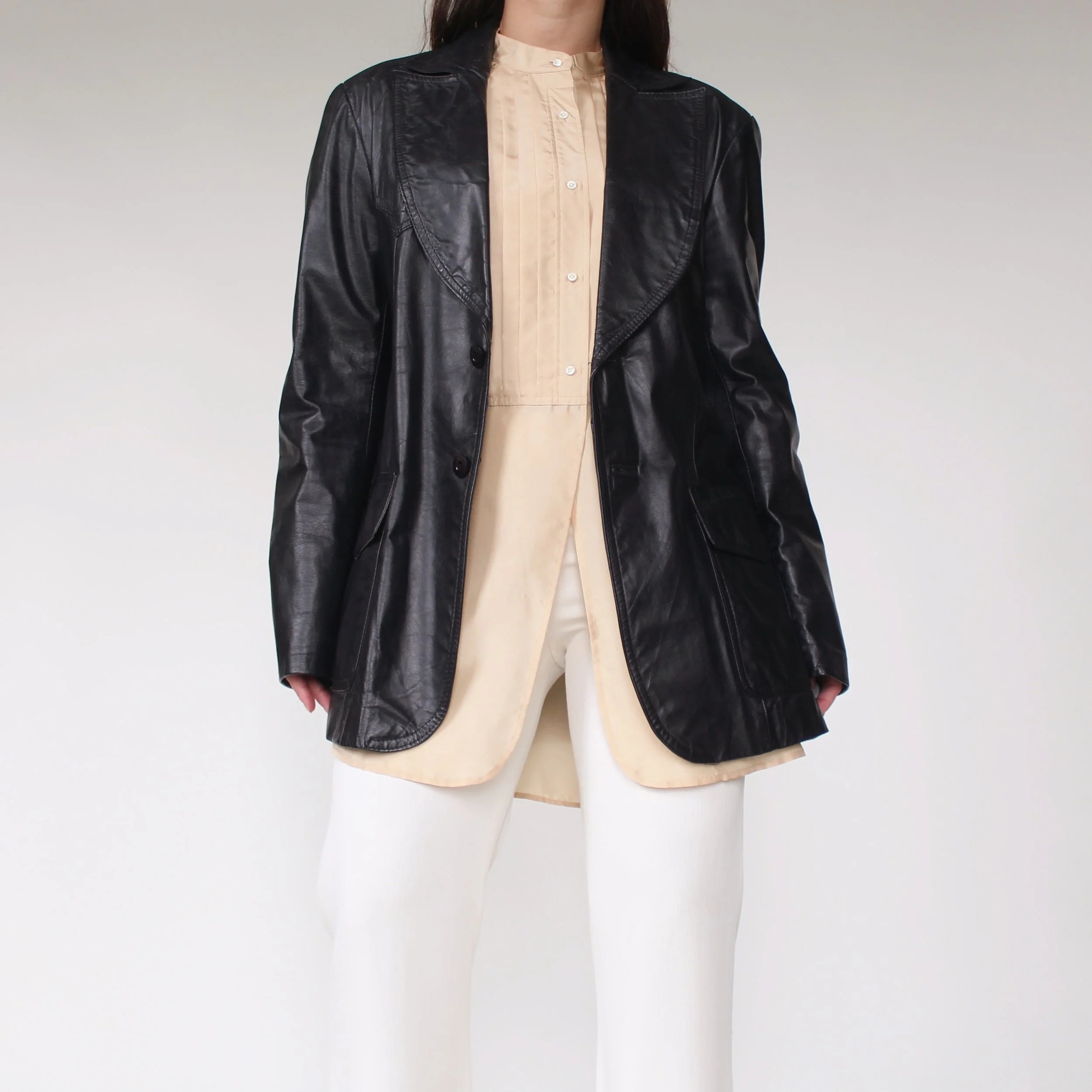Vintage Tailored Leather Jacket