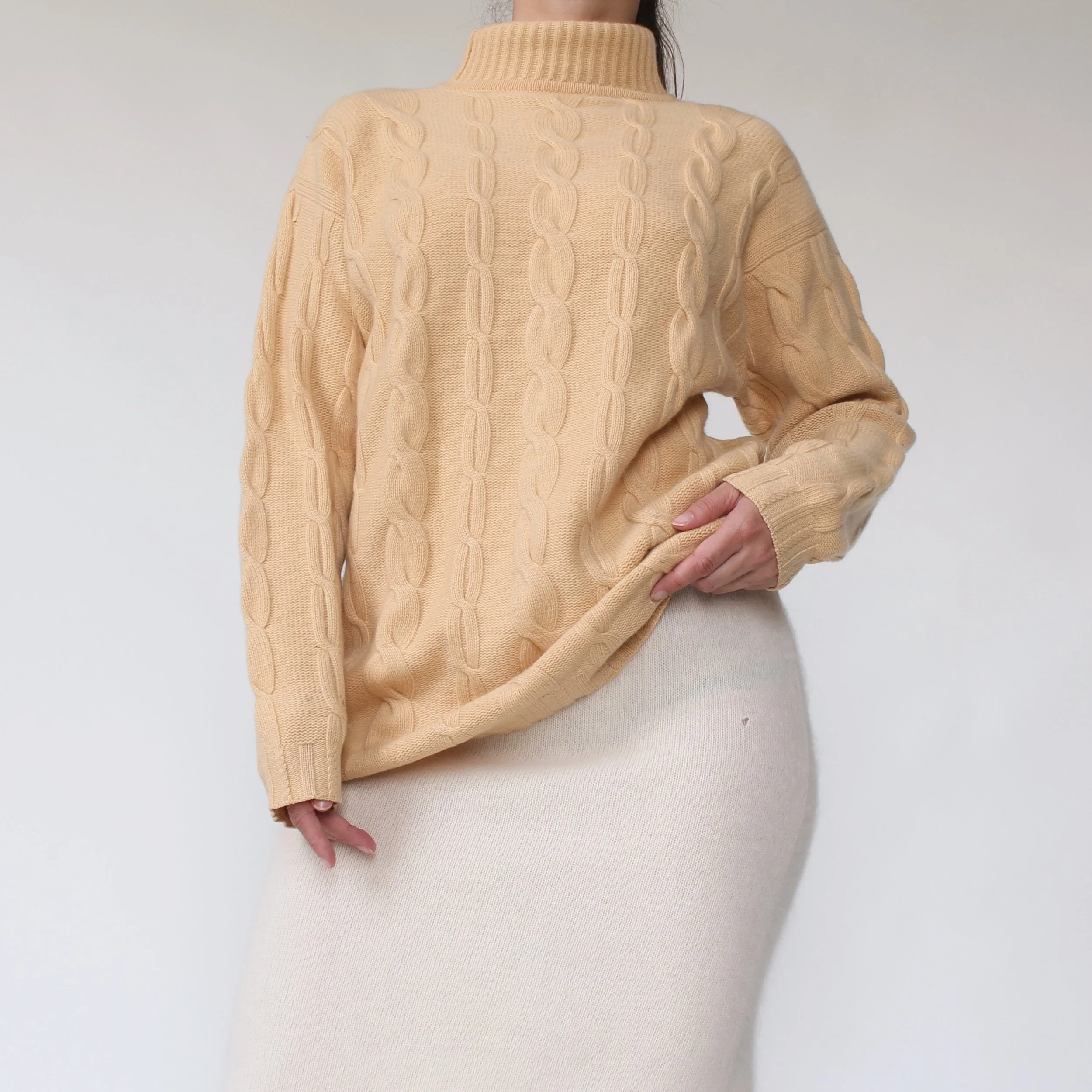 Vintage French Vanilla Scottish Cashmere Sweater