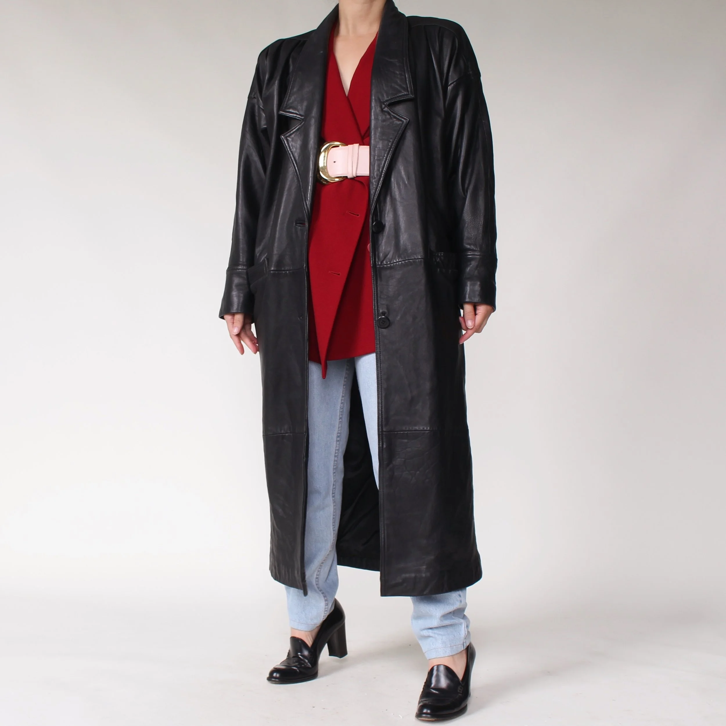 Vintage Butter Soft Leather Coat