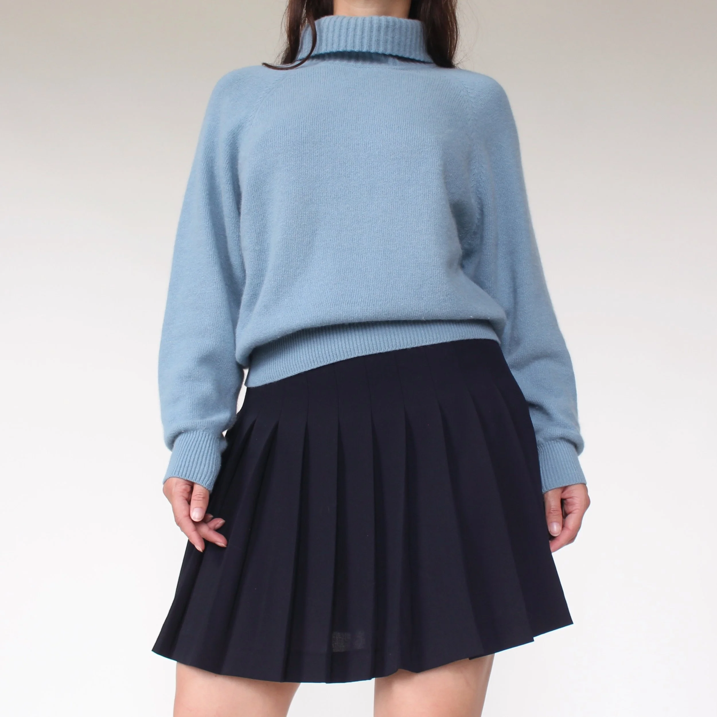 Vintage Cornflower Blue Wool/Angora Sweater