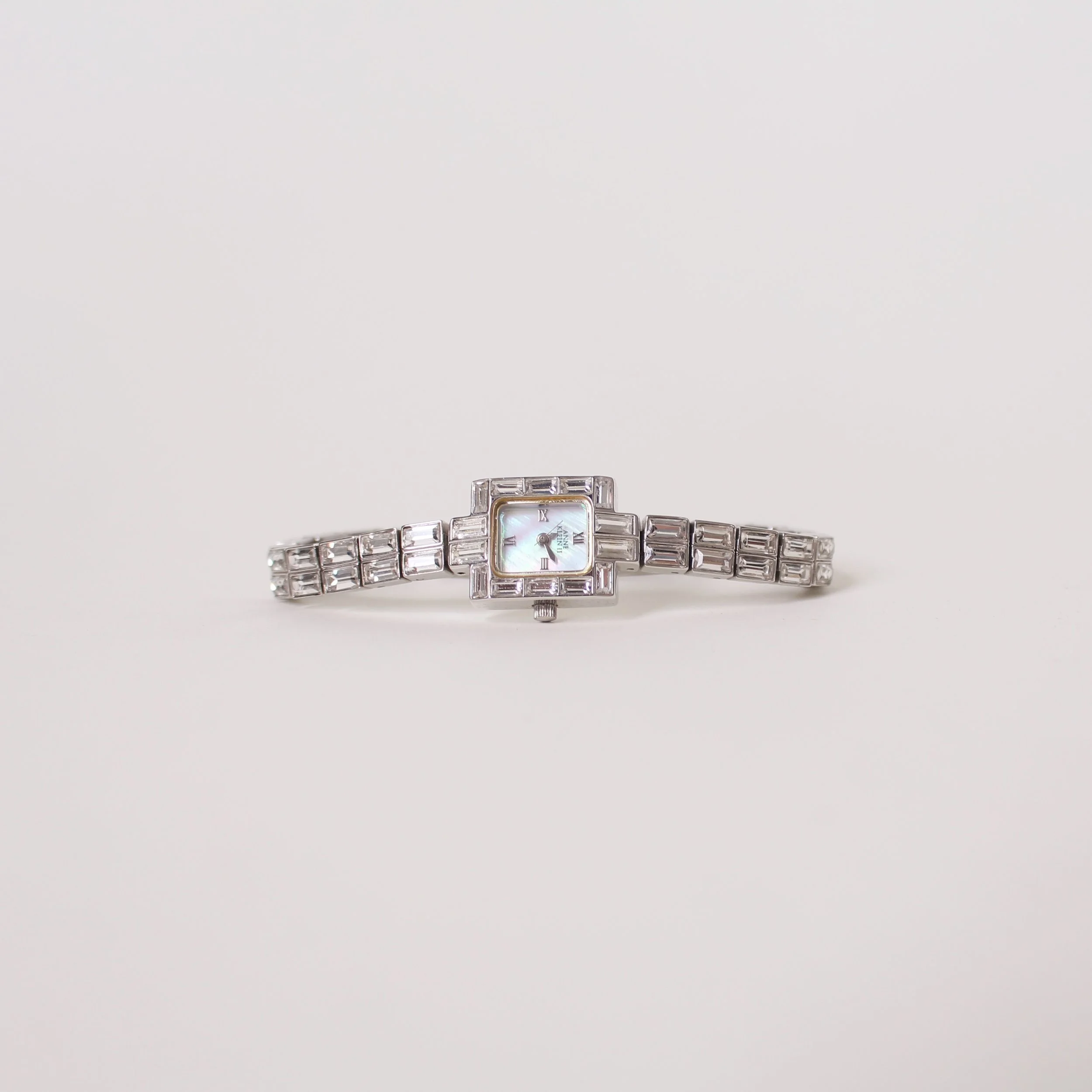 Vintage Anne Klein II Baguette Rhinestone Watch