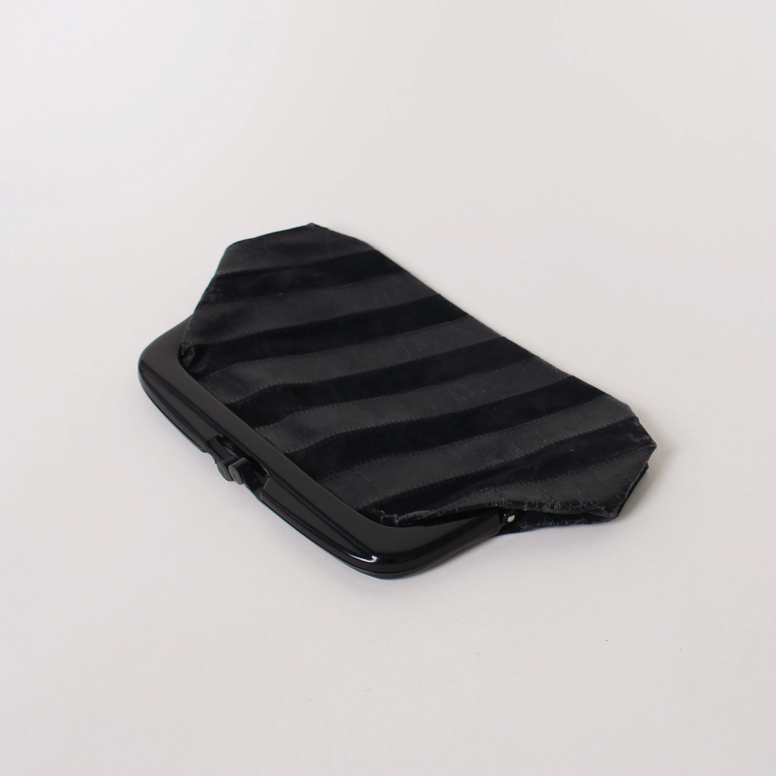 Vintage Italian Suede & Leather Clutch