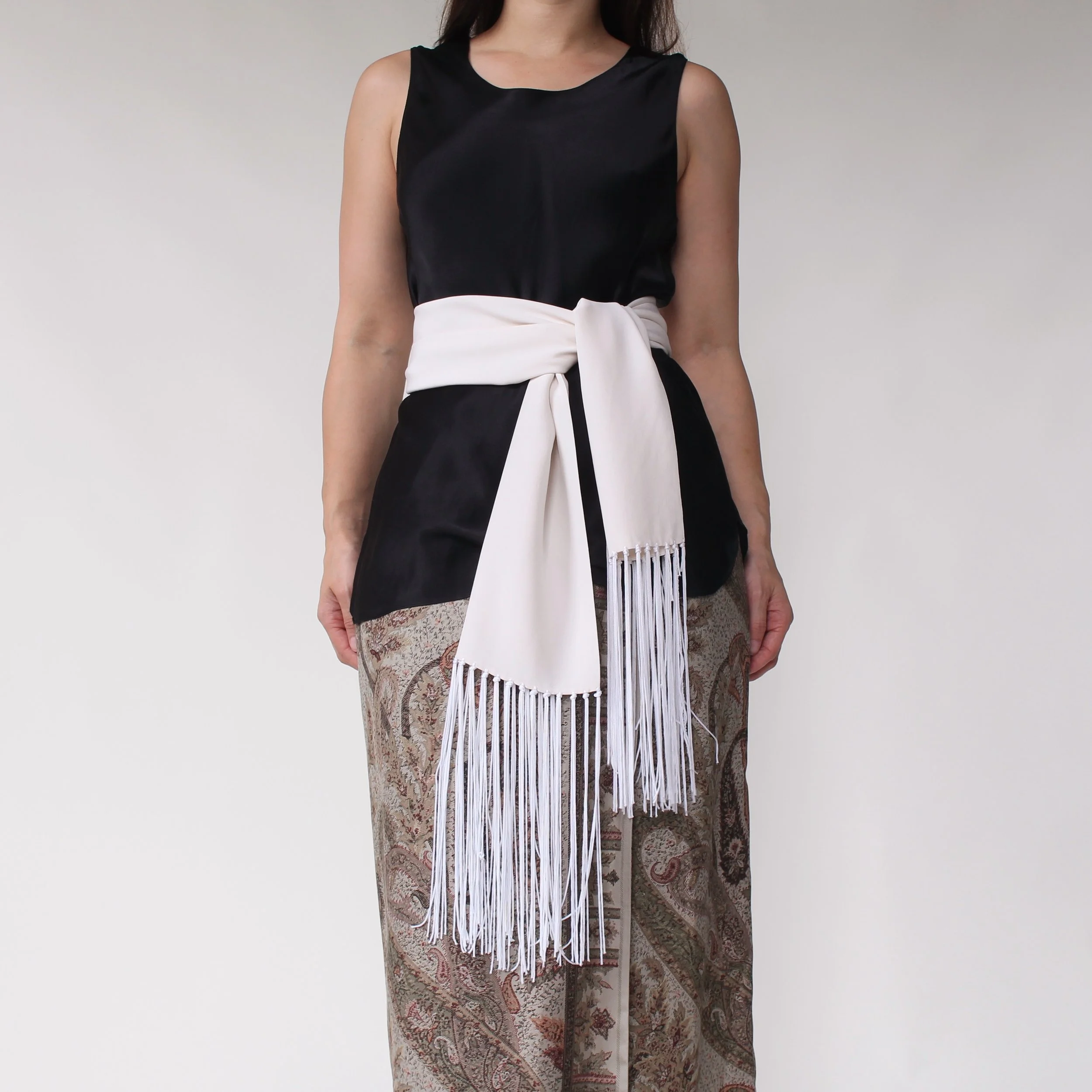 Vintage Sleek Bias Cut Silk Tank