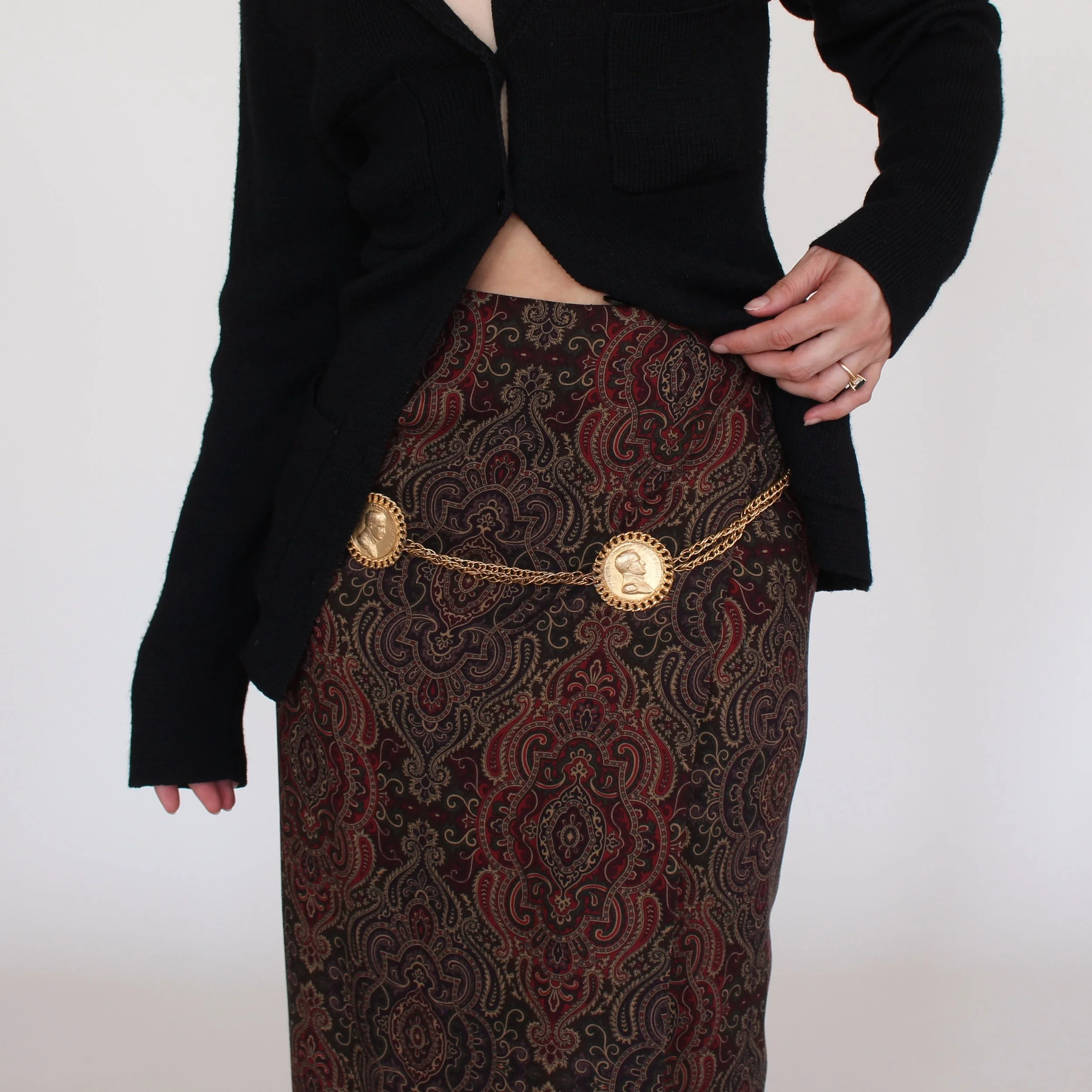 Vintage Coin Chain Belt