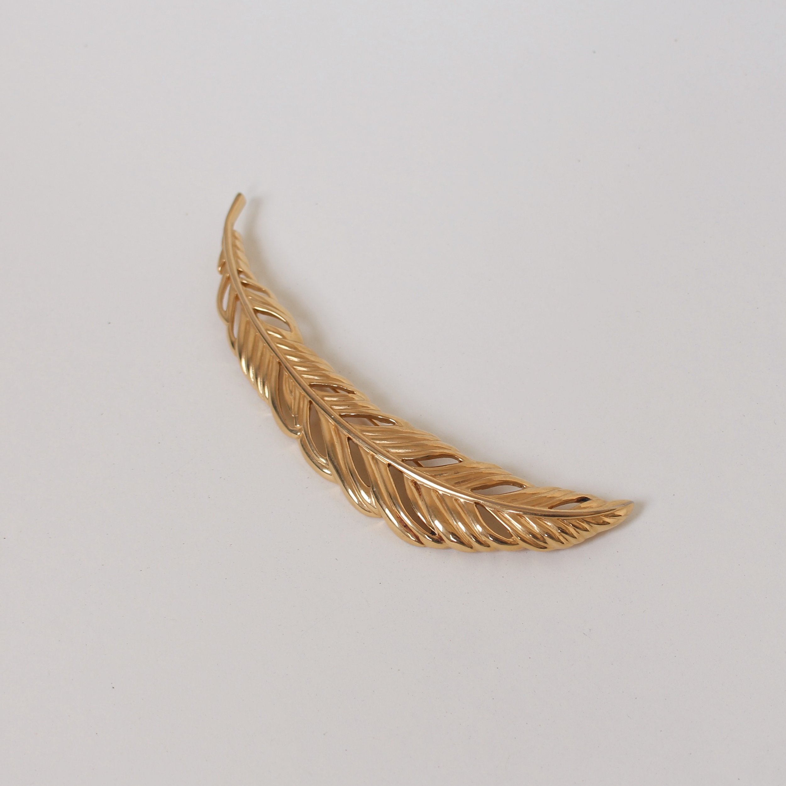 Vintage Monet Oversized Feather Brooch