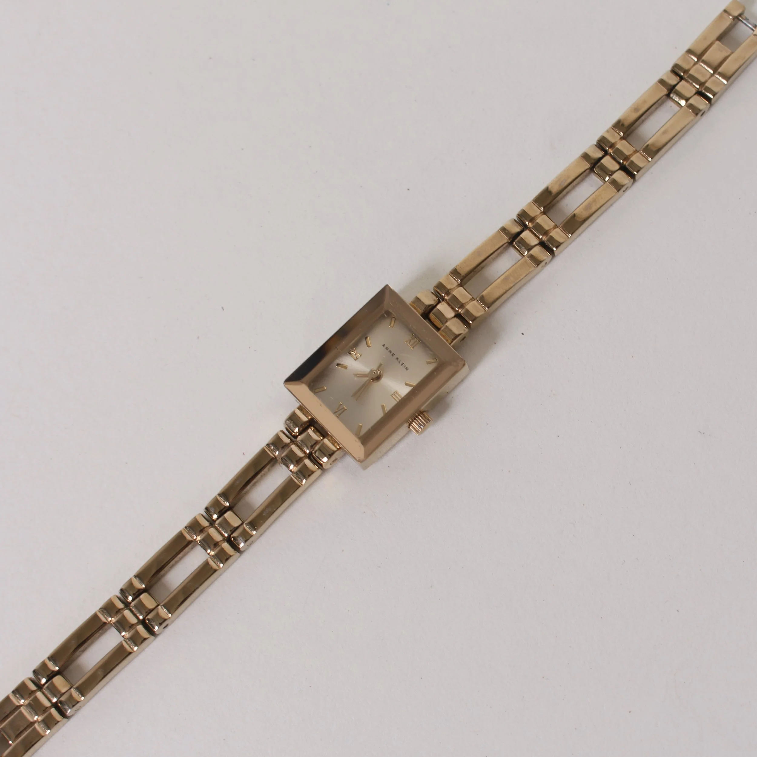 Vintage Anne Klien Gold Tone Bracelet Watch