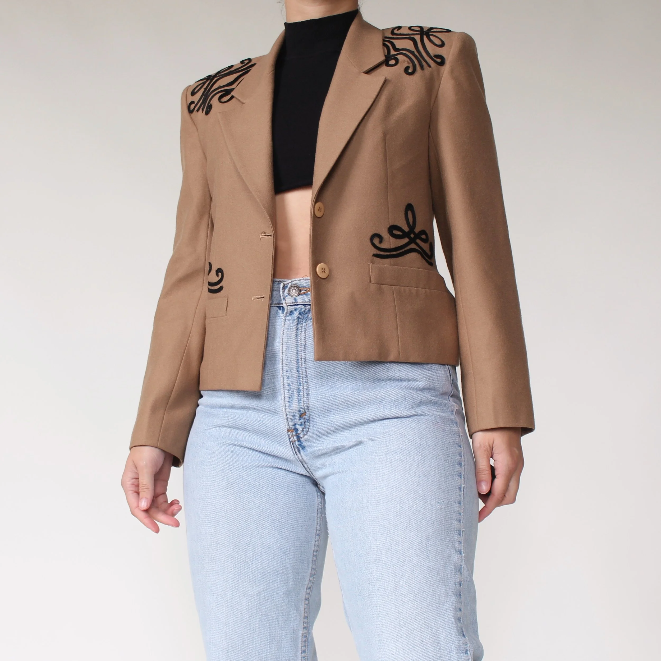 Vintage Soutache Wool Jacket