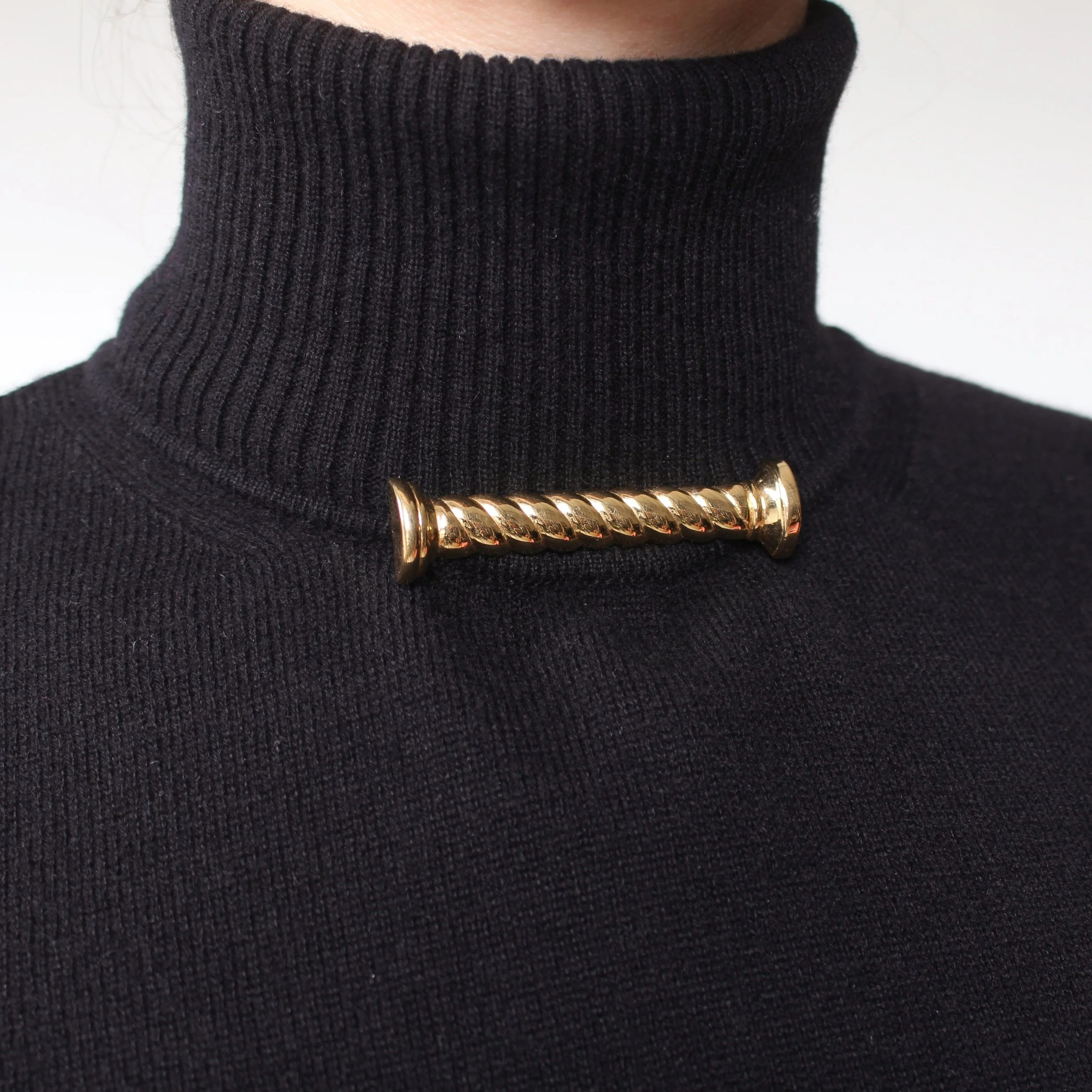 Vintage Monet Twisted Bar Brooch