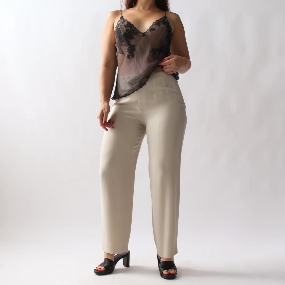 ジョルジオアルマーニ Giorgio Armani Silk Trousers Giorgio Armani Classic Silk Trousers | Neiman Marcus
