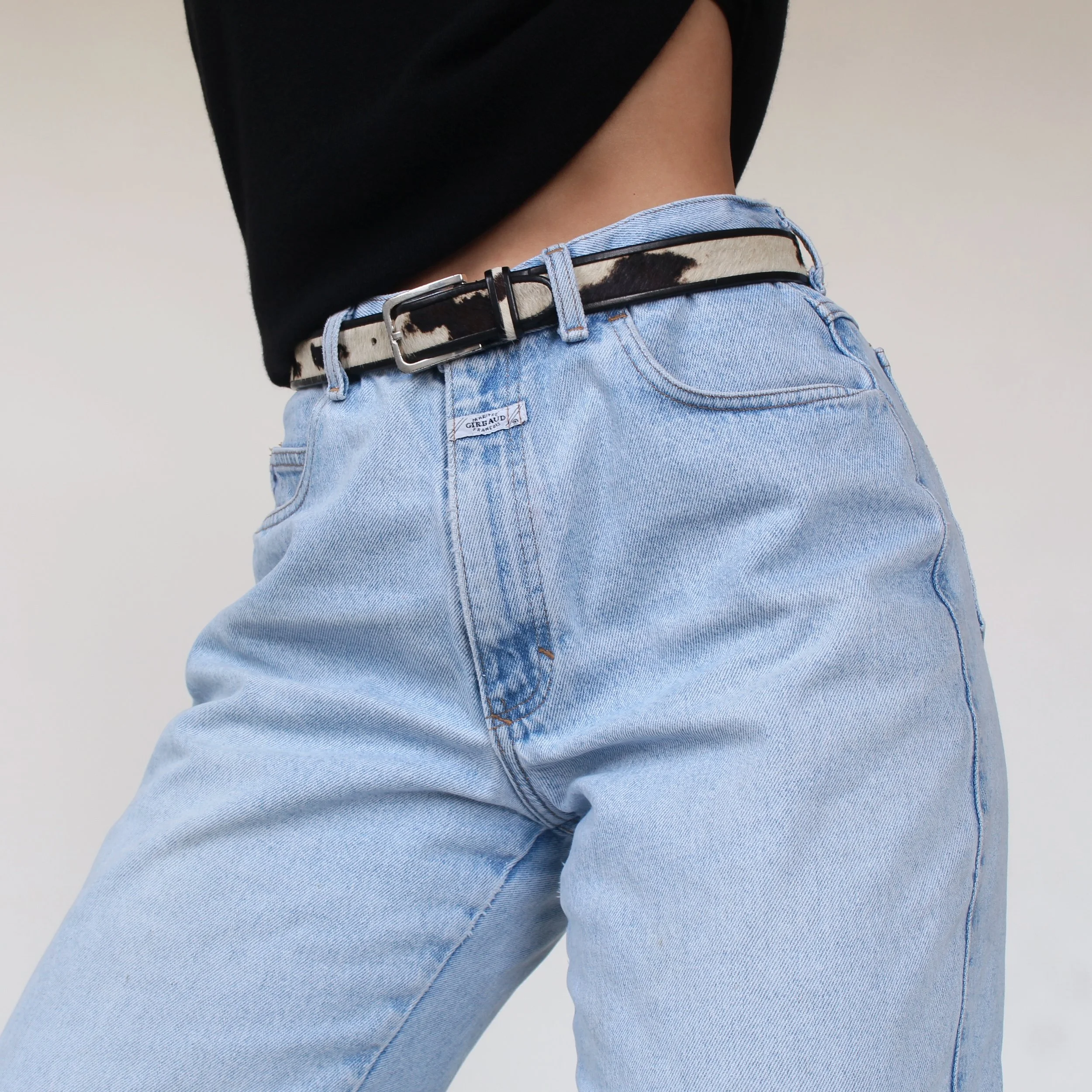 Vintage Cowhide Leather Belt