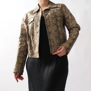 00s snake leather fur jacket 黒蛇 LGB 14th 00s snake leather fur jacket 黒蛇 LGB 14th