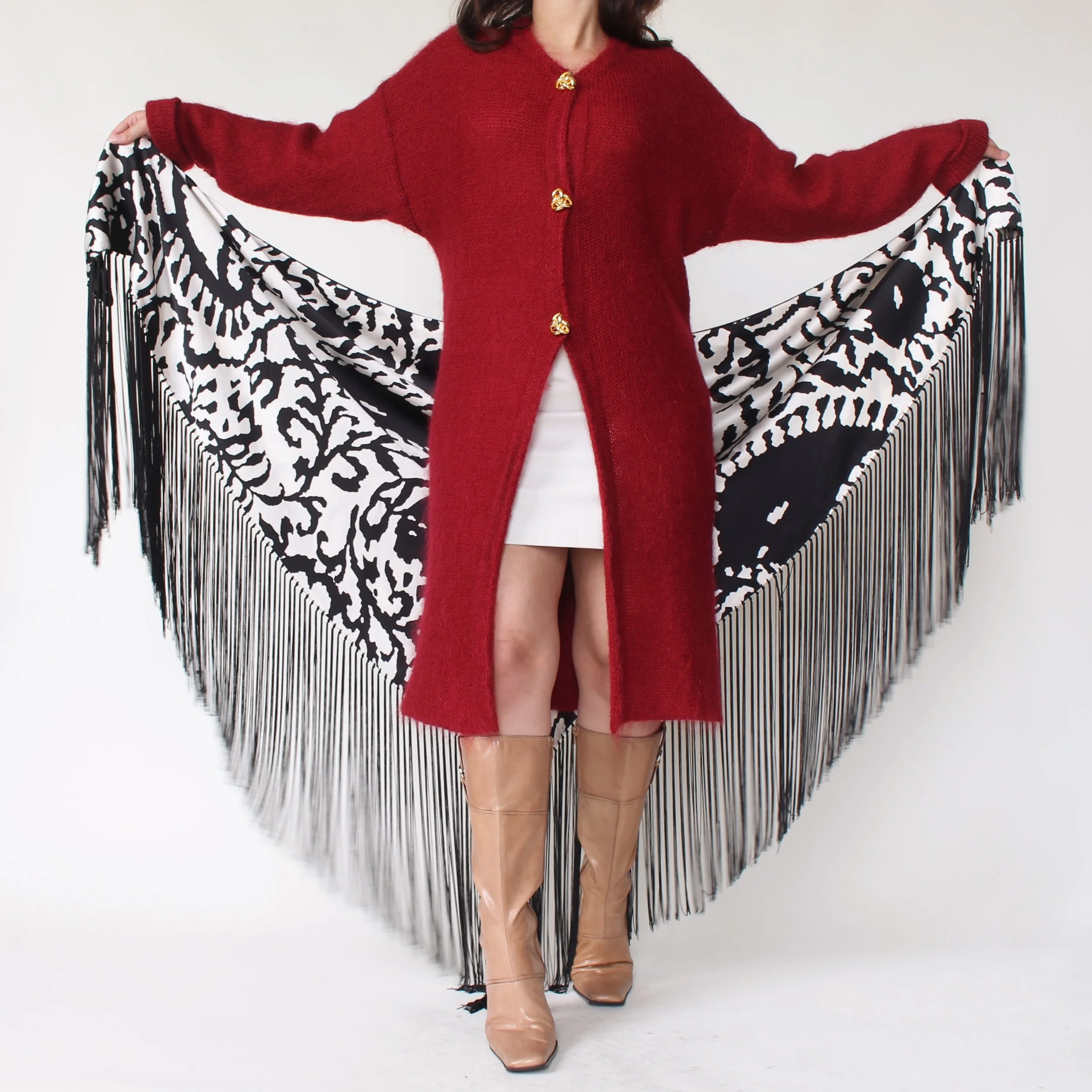 Vintage Giorgio Armani Silk Triangle Shawl