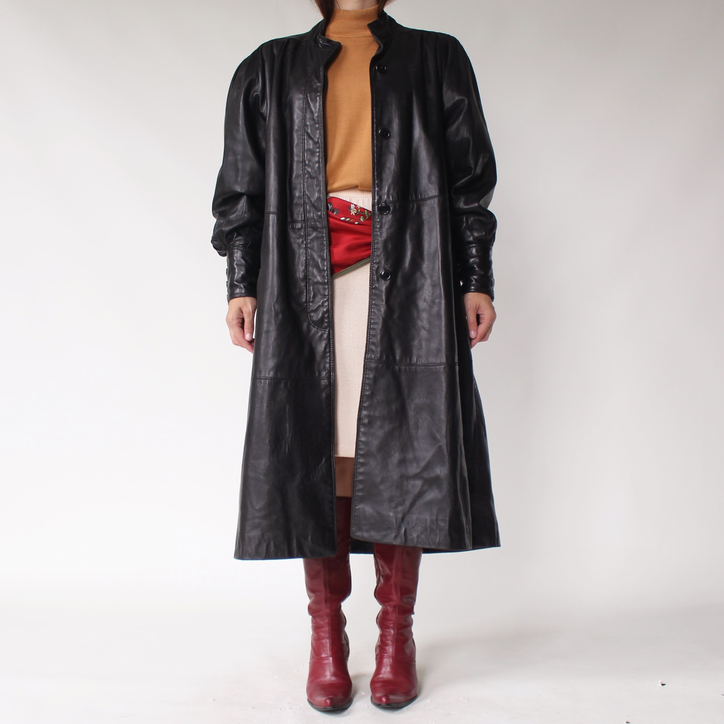 Vintage Romano by Red Kid Buttery Leather Coat