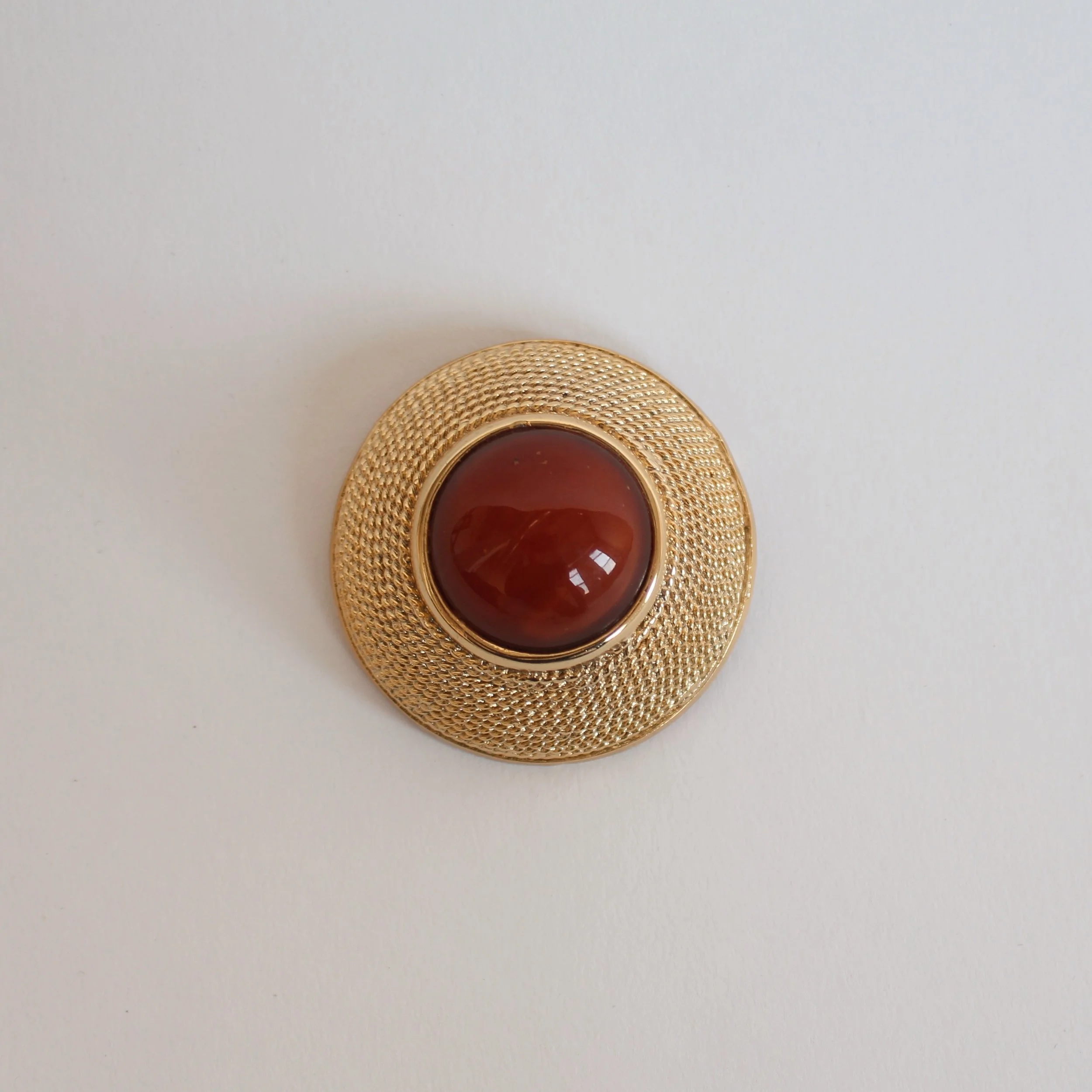 Vintage Cabochon Domed Brooch