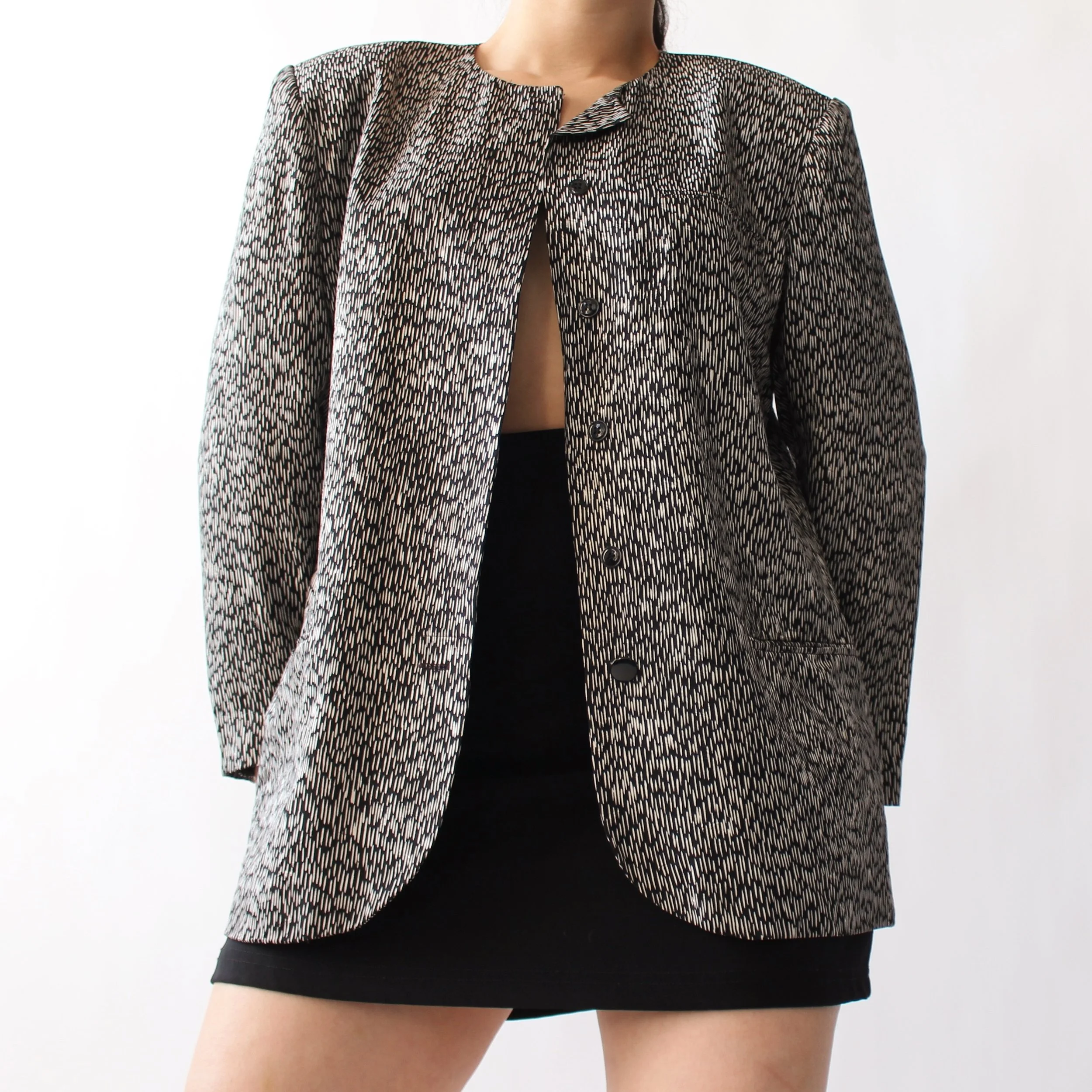 bruised peach blazer