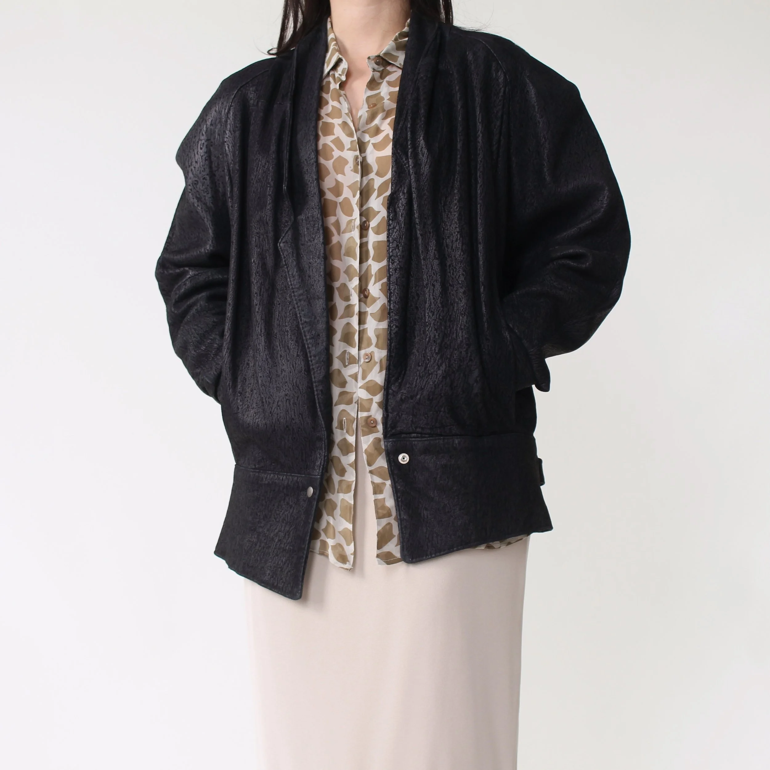 Vintage Soft Textured Leather Jacket